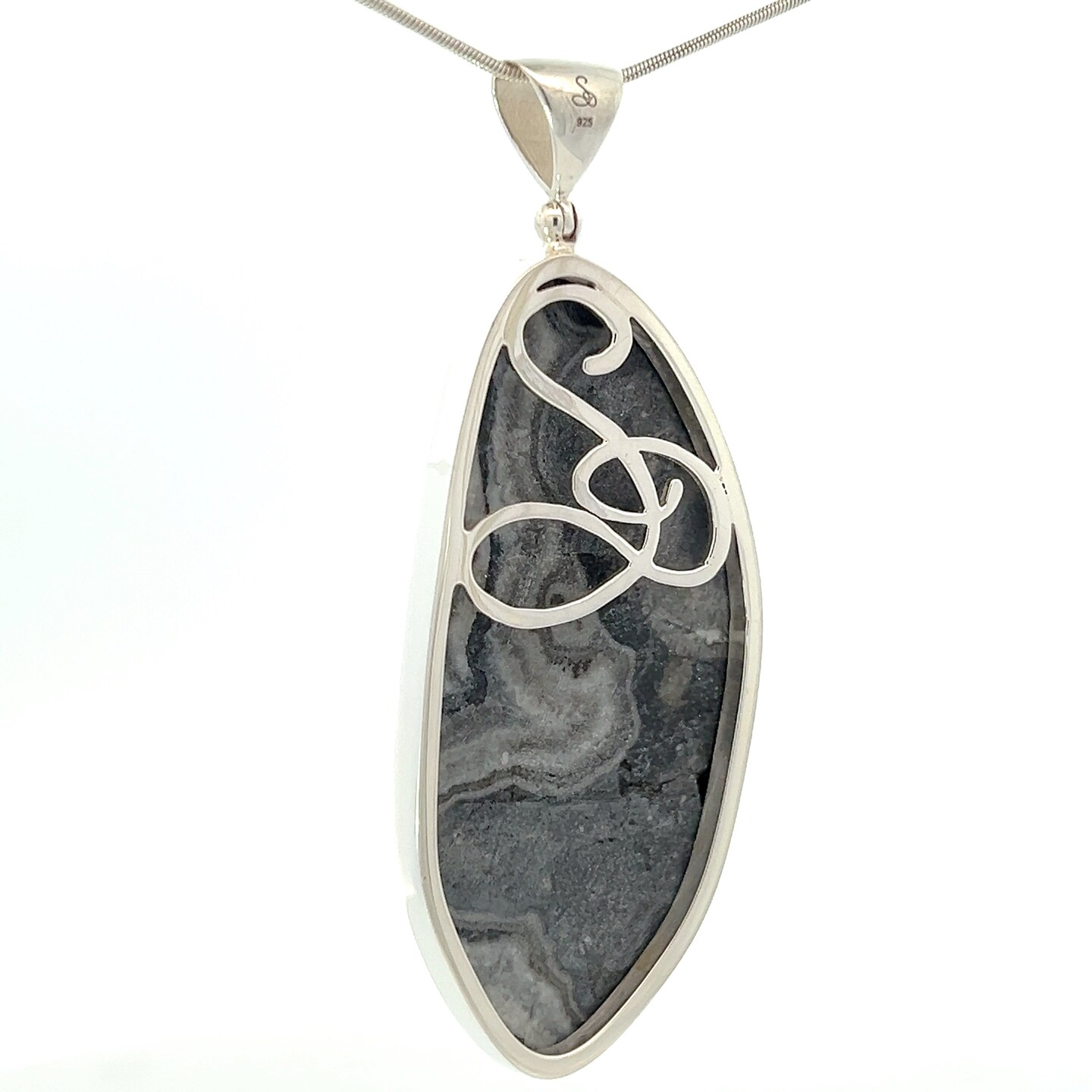 Stones Desire Rhyolite Stone Pendant Necklace (22") product 4
