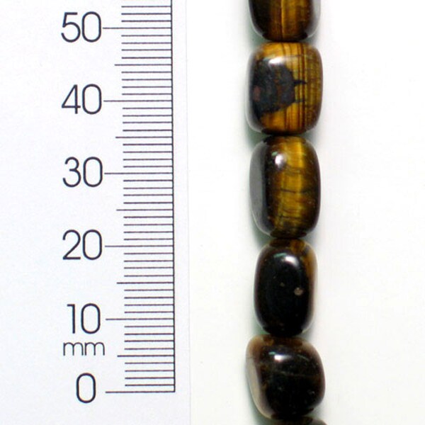 Tigereye Nugget Beads - 10x14mm - 8&#x22; Strand