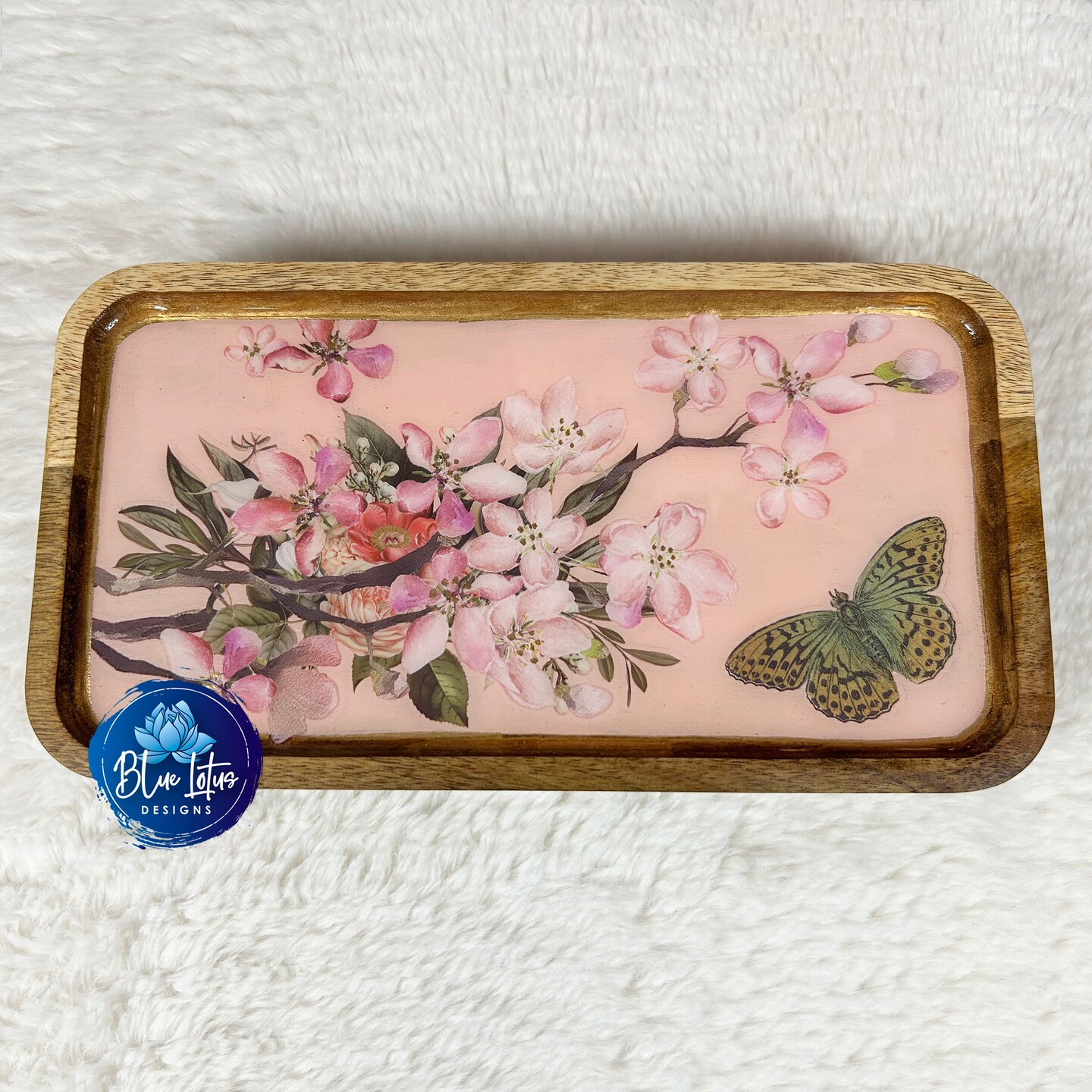 Jewelry Holder, Wooden Ring Dish, Wood Tray, Jewelry Bowl, Acacia Tray, Table Riser, Bedside, Dressing Table Tray, Gifts for her, Organizer