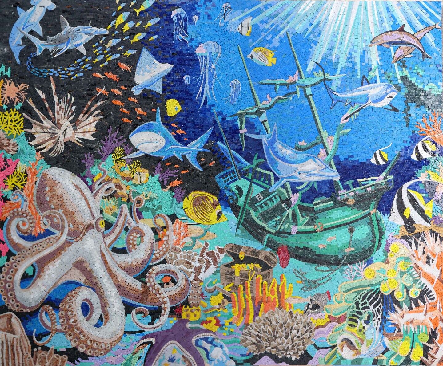 Underwater World - Mosaic Art | MakerPlace by Michaels, image size:1080x893