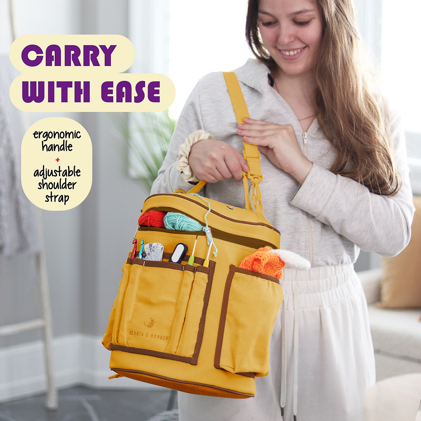 Hearth &#x26; Harbor Crochet Bag Organizer