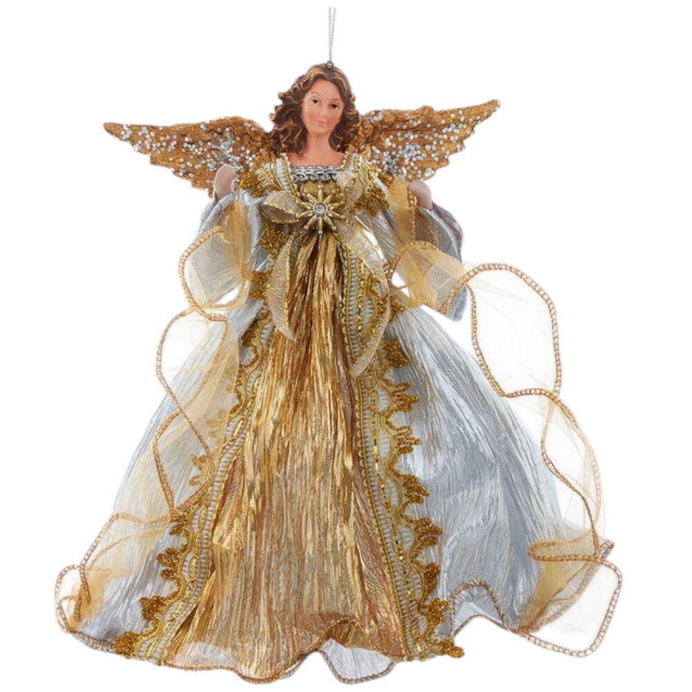 12” Gold & Silver Flying Angel Ornaments Elegant Christmas Decorations