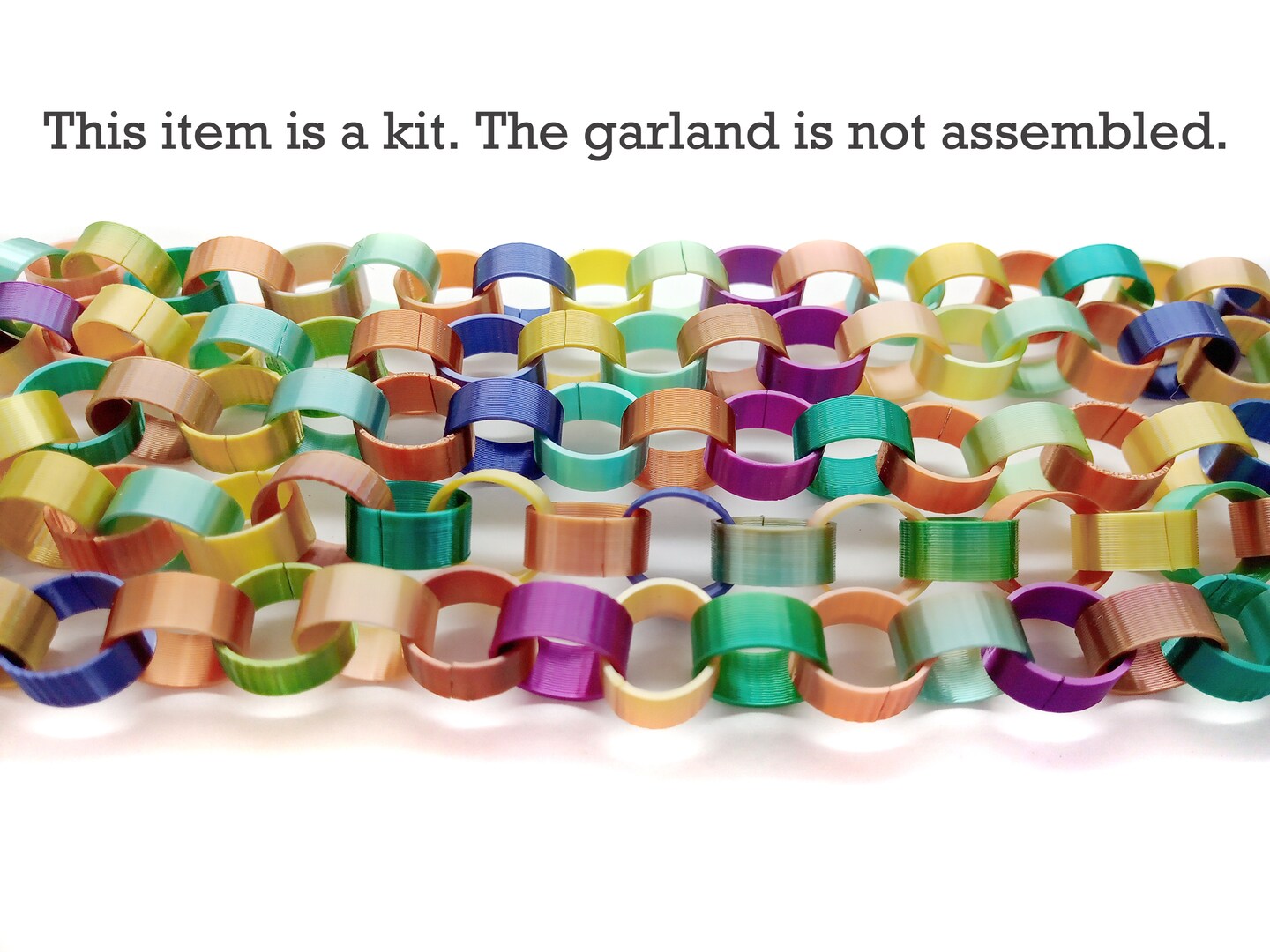 Miniature Garland Link Kit, for Mini Christmas Trees, makes 3 feet of Chain, Adorabilities