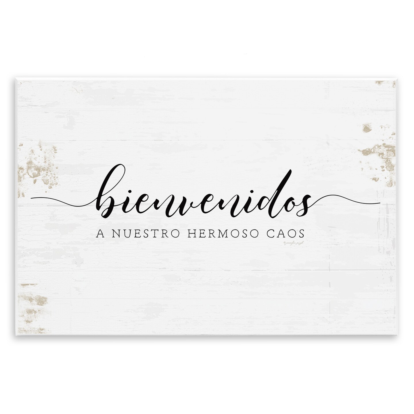 Stupell Industries Bienvenidos a Nuestro Hermoso Caos Wall Plaque Art