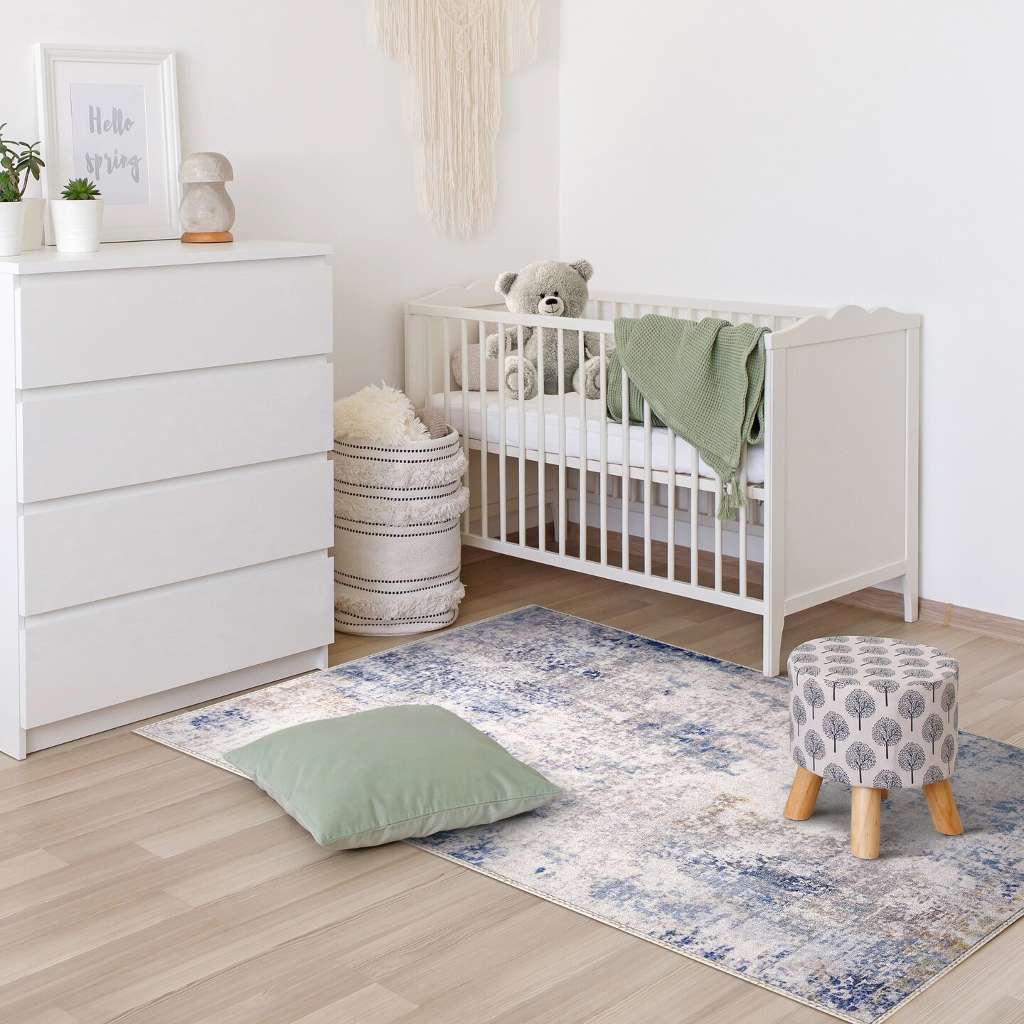 Sorbus 2x3 Welcome Mat Rug for Entryway, Machine Washable, Non-Slip, Vintage Rug with Rubber Backing