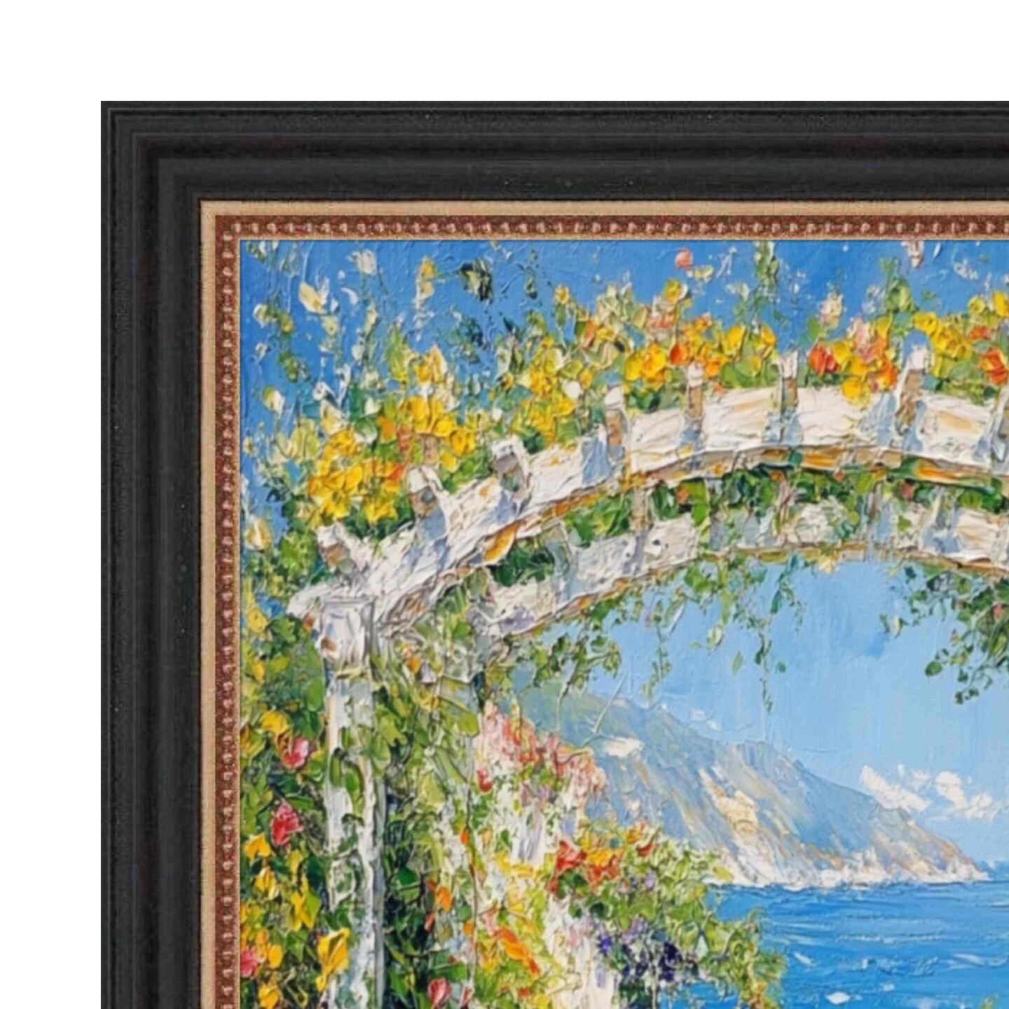Modern Black Scoop With Gold Bead Picture Frame 16x20 frame