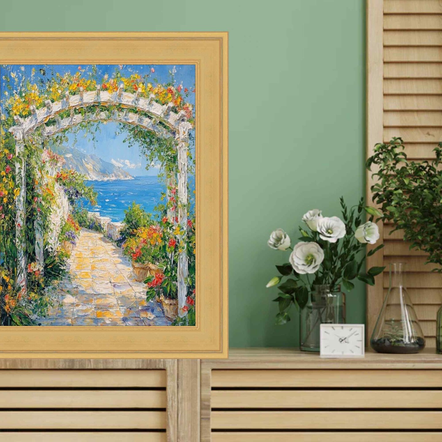 Contemporary Gold Leaf Flat Picture Frame 11x16 frame