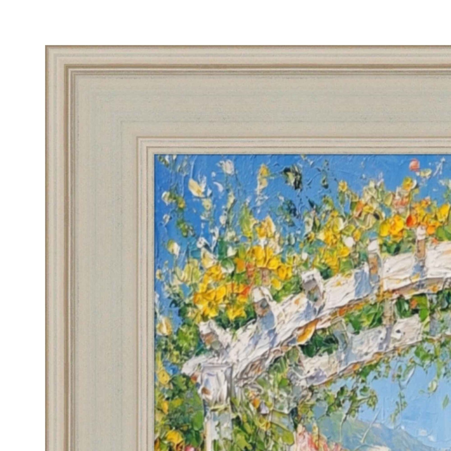 Contemporary Silver Leaf Picture Frame 30x40 frame