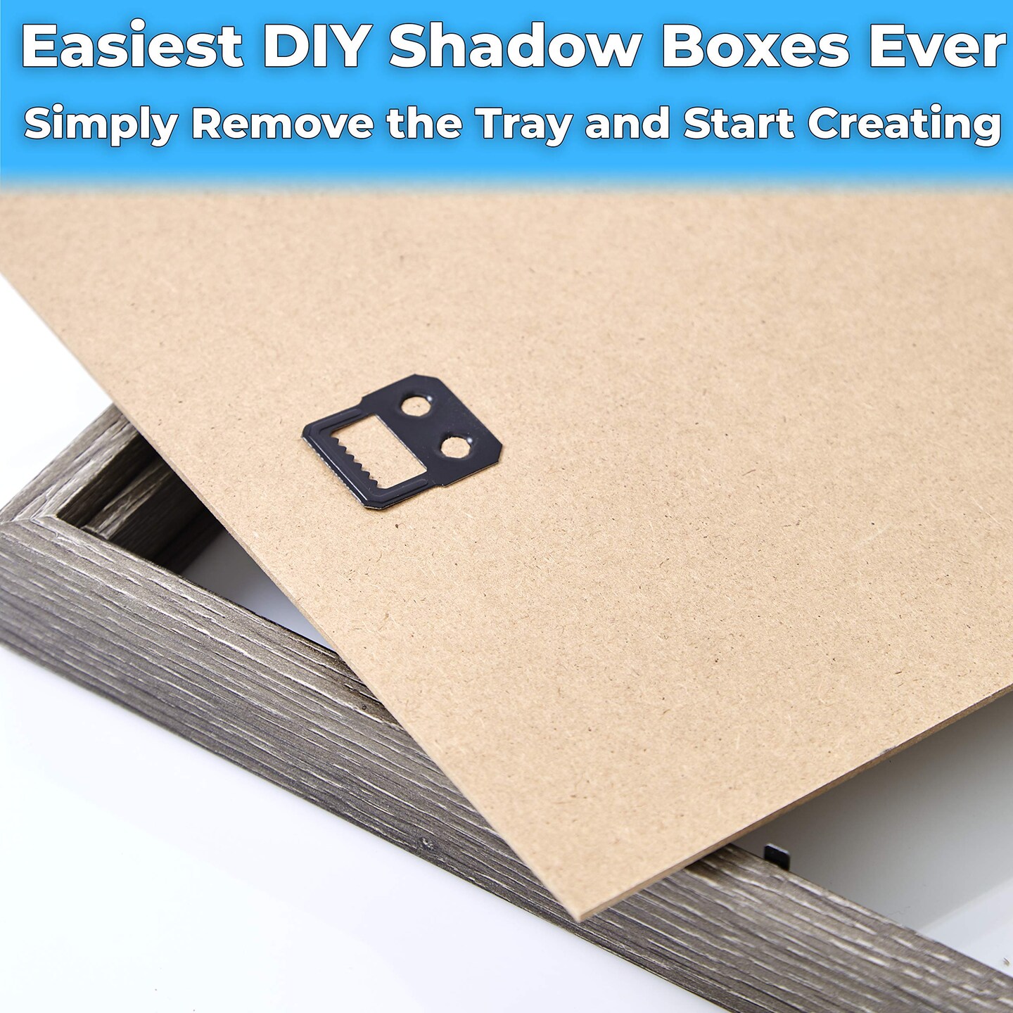 Real Wood 8x10 Shadow Box Frame 1pk. Genuine Hardwood Display with Real Glass. Best Shadowbox to Showcase Photos, Tickets, Wedding Bouquets, CDs, Medals, Awards, Seashells and Insects.