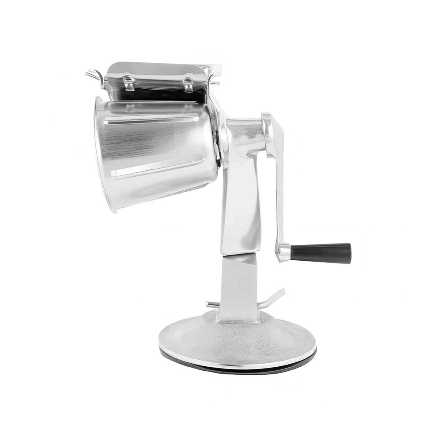King Kutter Manual Food Processor with Suction Cup Base &#x26; #1, #2, #4 Cones