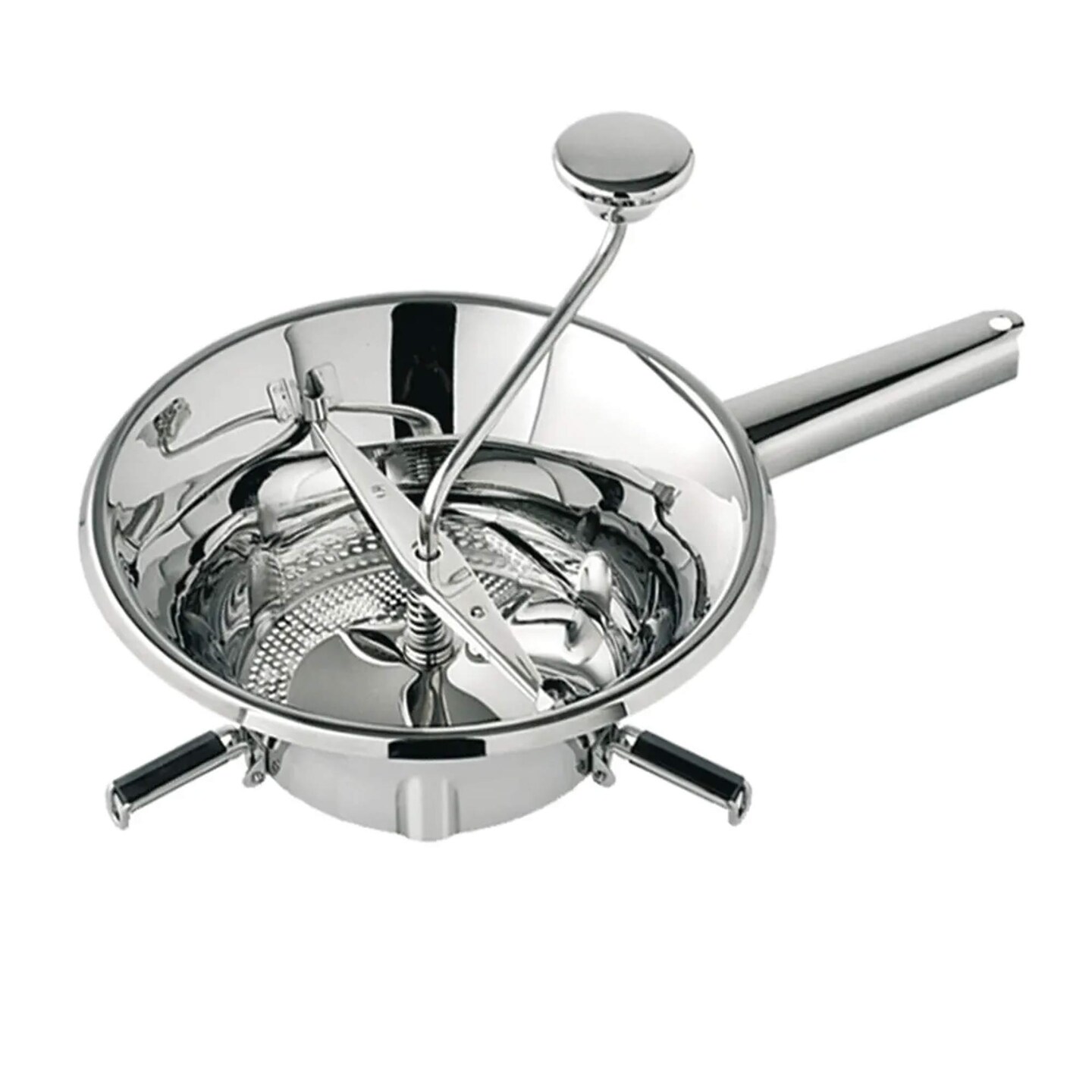 Stainless Steel Food Mill with 3 Grids 14.25&#x22; Deep