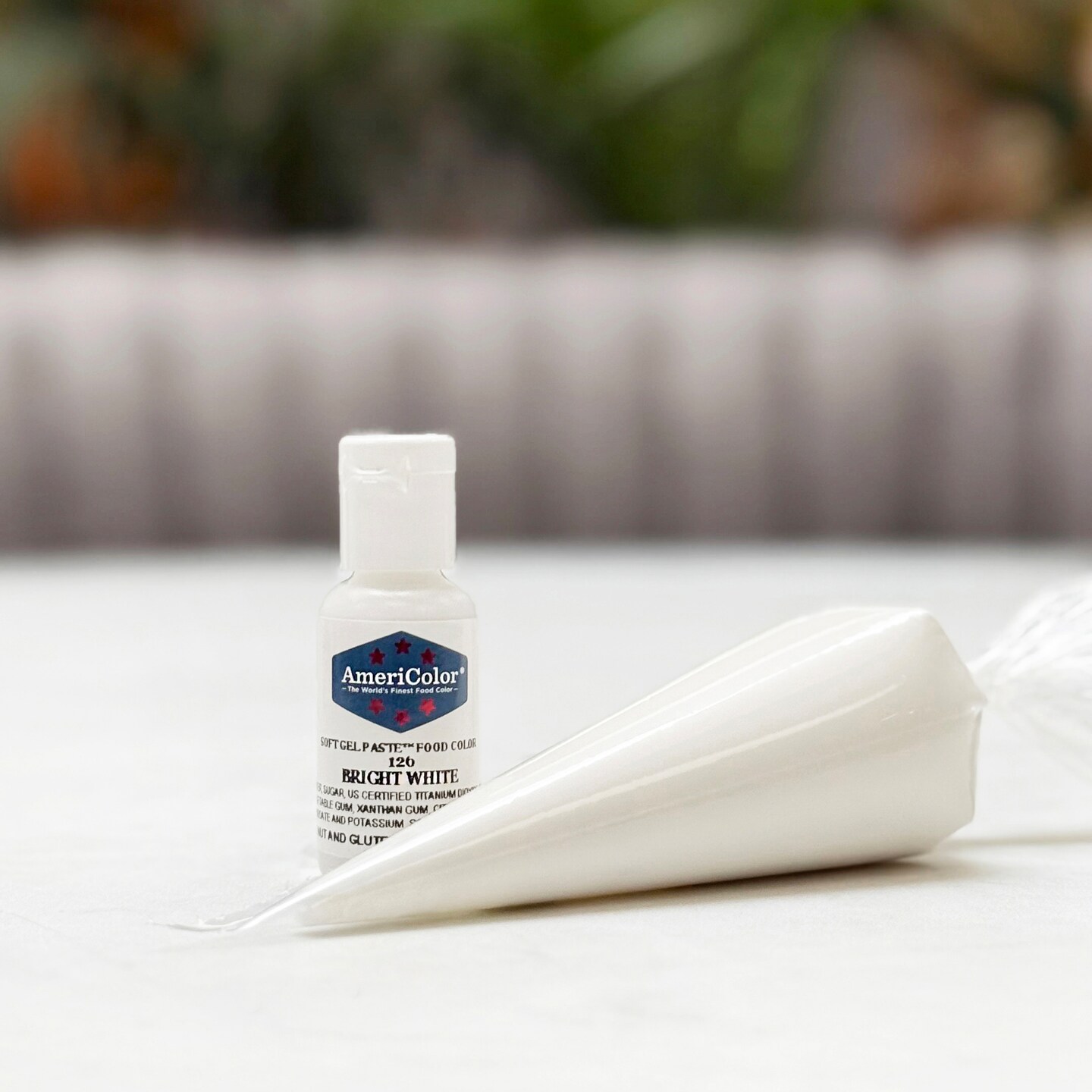 AmeriColor, Bright White, .75 Ounce, Soft Gel Paste Food Color