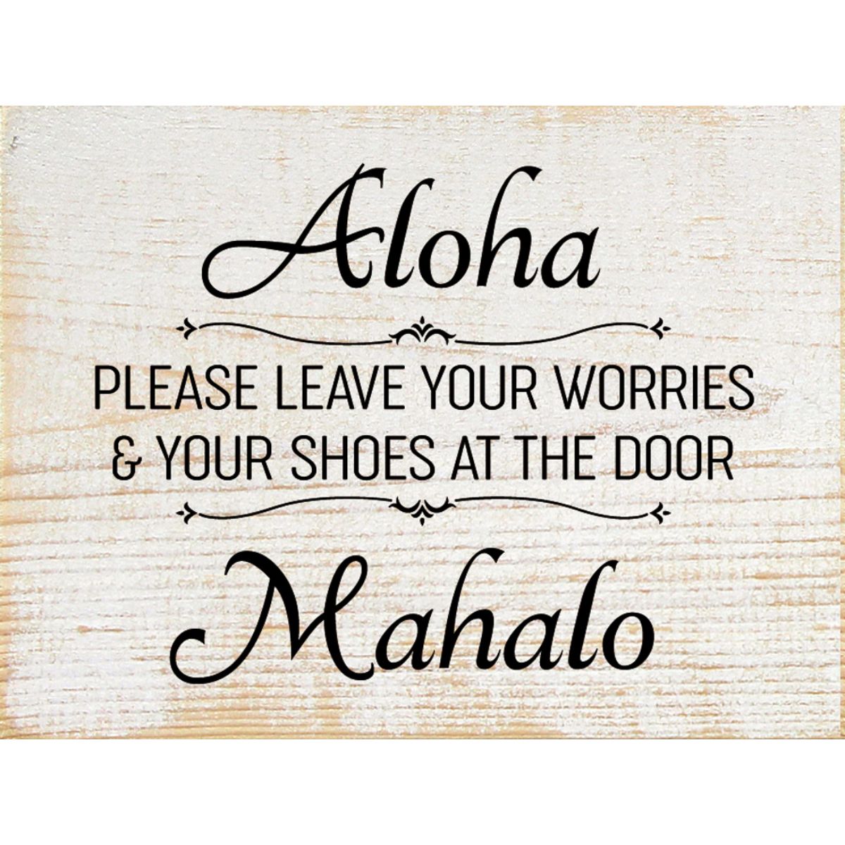Solid Knotty Pine Rustic Wooden "Aloha" Wall Sign 9x12in Decor