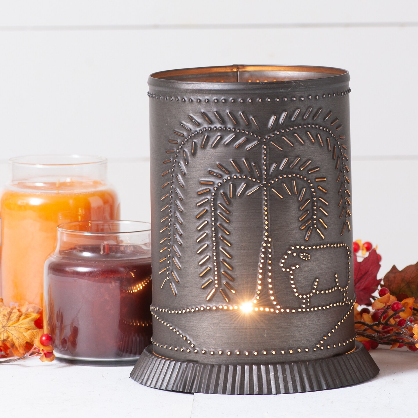 Zeckos Willow Sheep Candle Warmer Lamp - Thumbnail 3