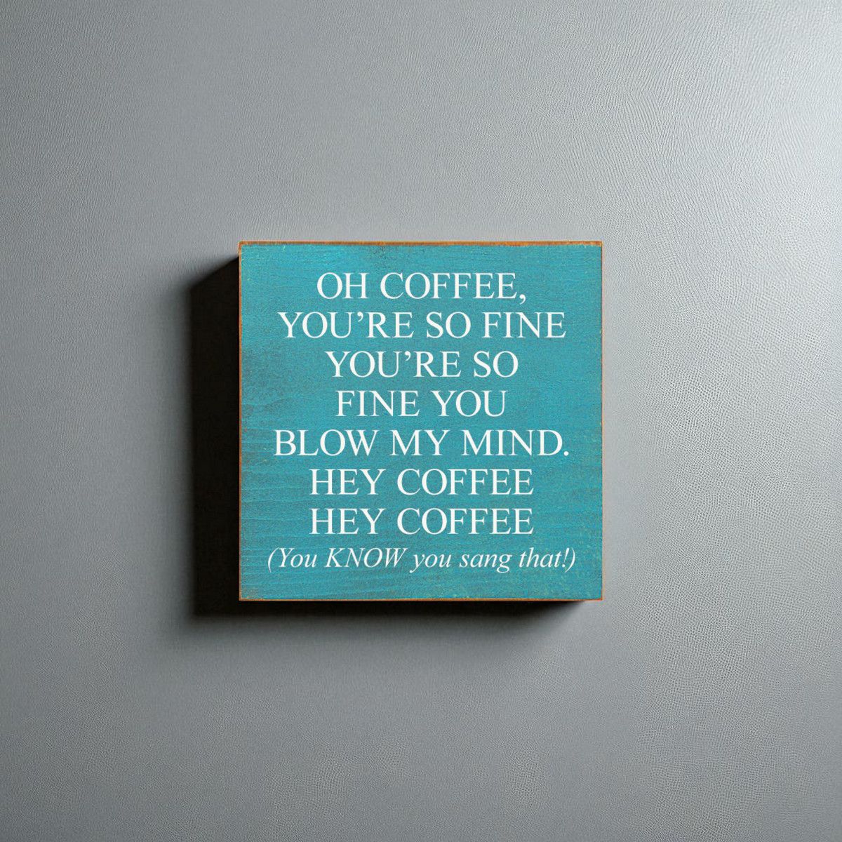 Coffee Lover's Dream Sign Solid Knotty Pine Rustic Kitchen Wall or Shelf Decor