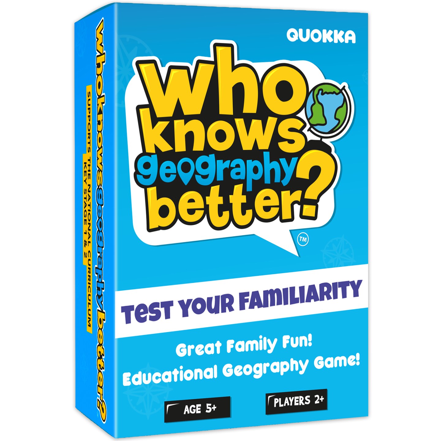 QUOKKA Who Knows Geography Better? | Kids & Family Card Trivia Game | Fun Learning & Educational Questions for Children & Families | Suitable for Boys & Girls 5+ Years Old