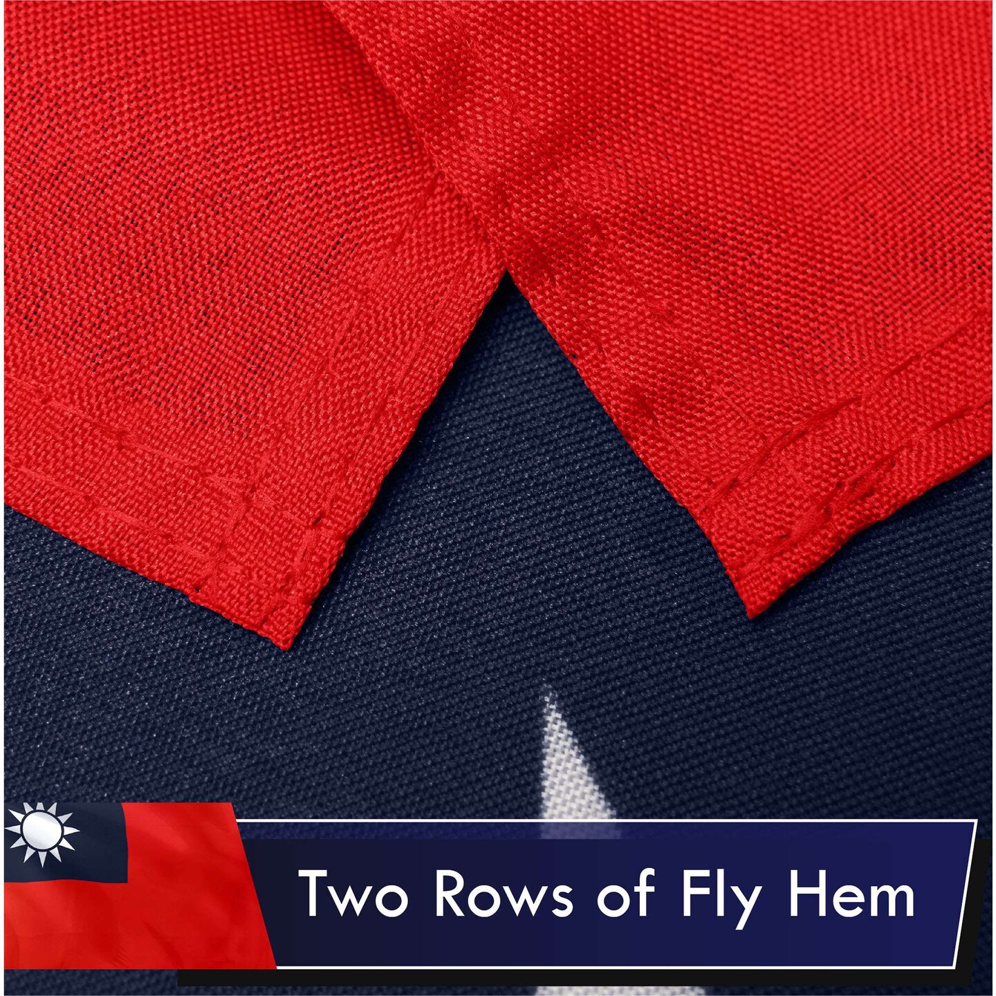 G128 Taiwan Taiwanese Flag | 3x5 Ft | LiteWeave Pro Series Printed 100D Polyester | Indoor/Outdoor, Vibrant Colors, Brass Grommets