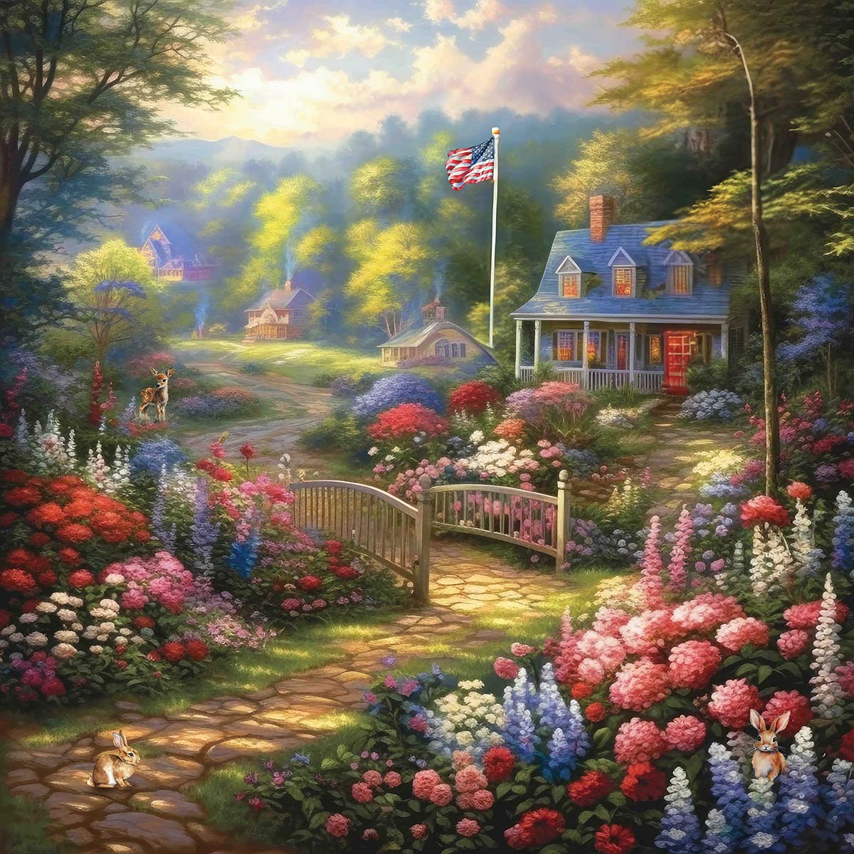 Diamond Art Club Summer in the Country Diamond Painting, Color