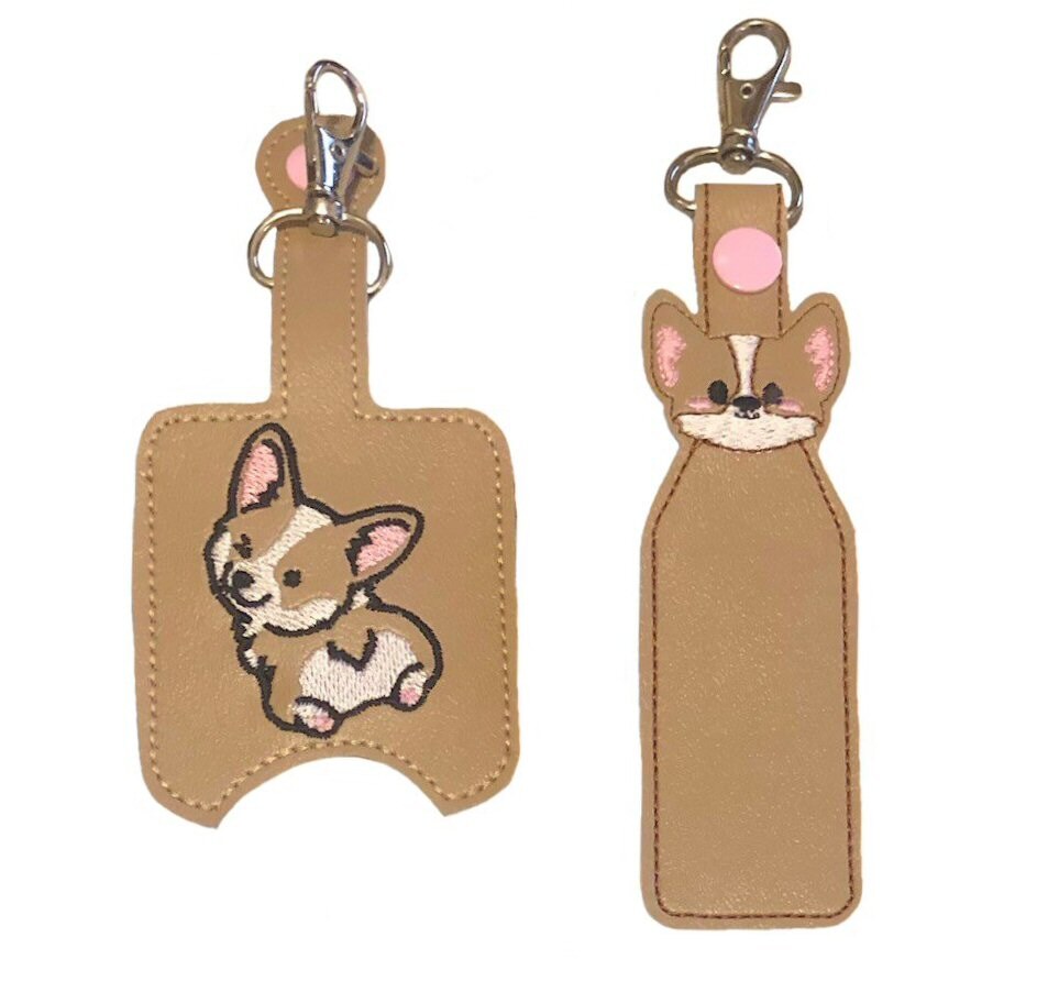 Corgi Hand Sanitizer Holder and or Lip Balm Holder | MakerPlace by