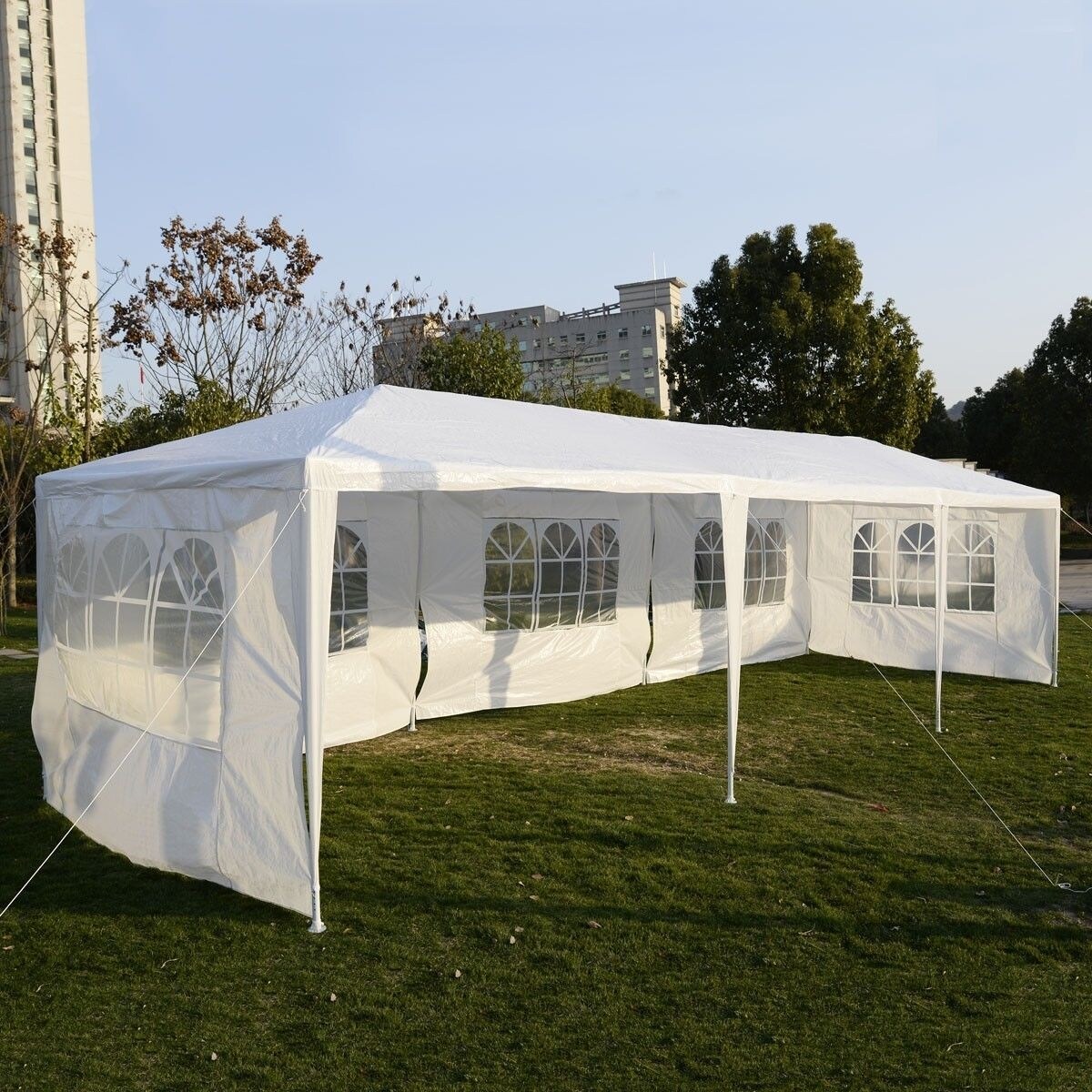 Large 10x30 ft Outdoor Canopy Tent Ideal for Parties and Weddings