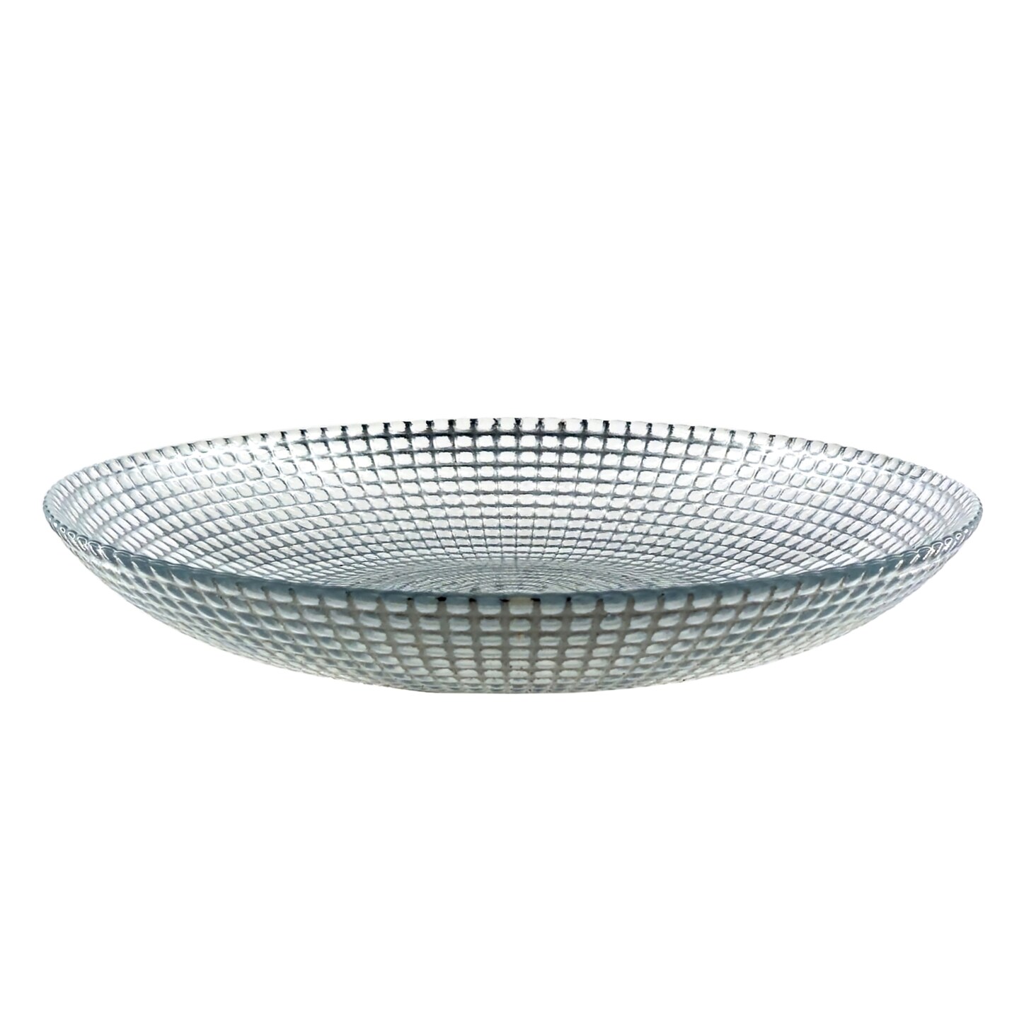 Handmade Swirl Pattern Glass Plate Decorative Soup and Salad Dish