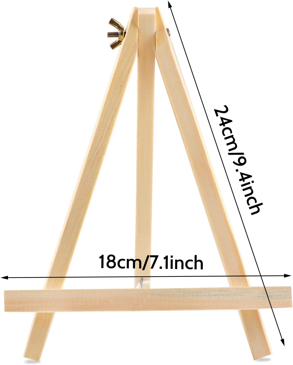 12PCS Wood Easels, 9 Inch Tabletop Easels, Art Craft Painting Easel Stand for Artists, Adults, and Students