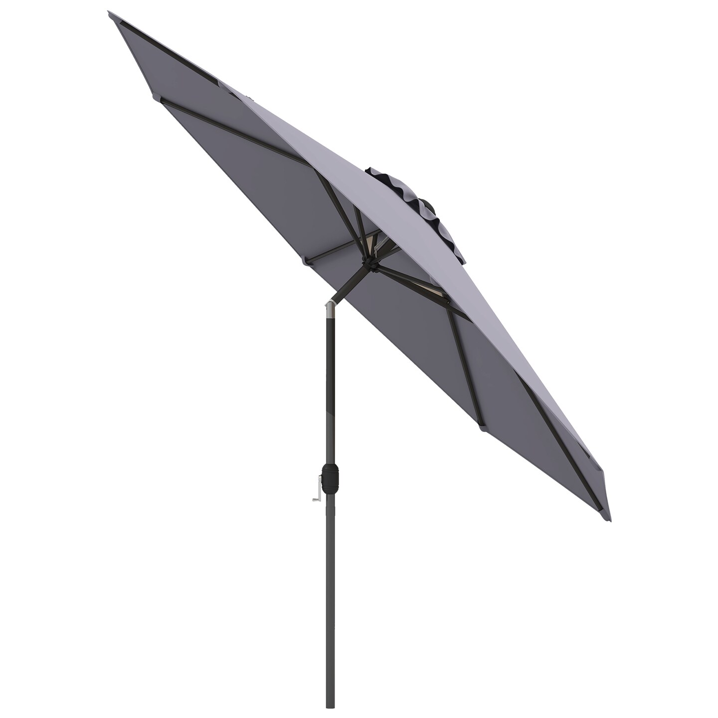 10 Feet Outdoor Patio Umbrella with Tilt Adjustment and Crank Without Base