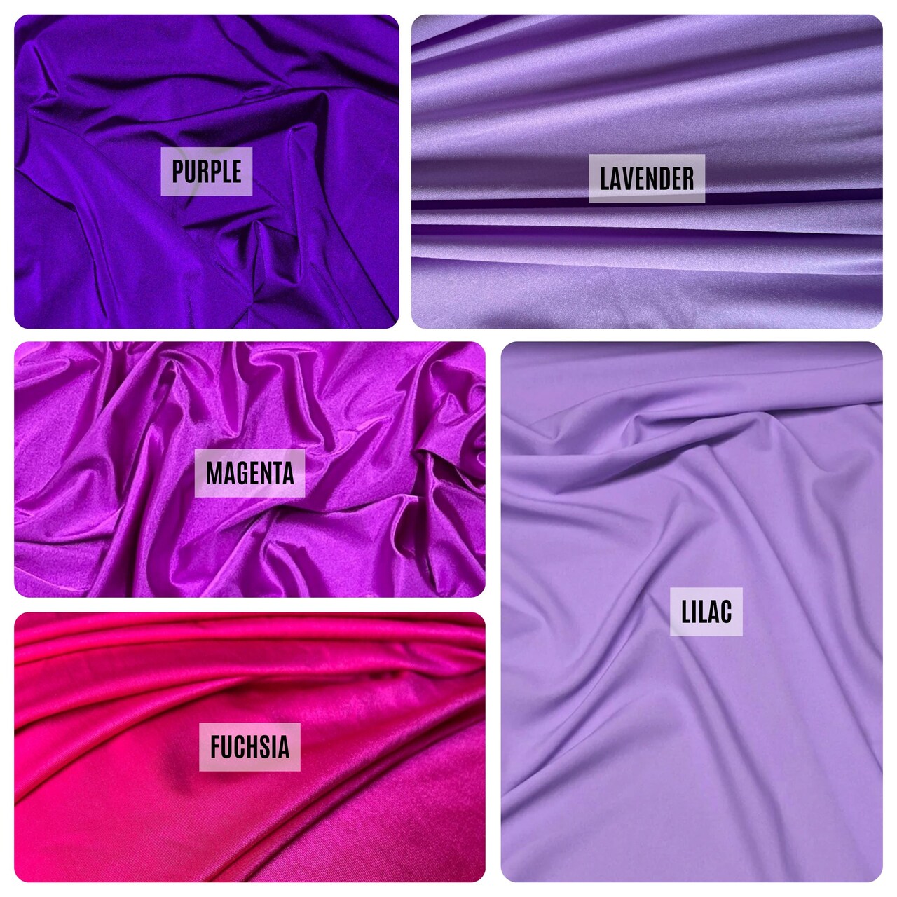 Nylon Spandex Fabric by the Yard, 60" Wide 4-Way Stretch Milliskin Fabric for Activewear, Swimwear, Dancewear
