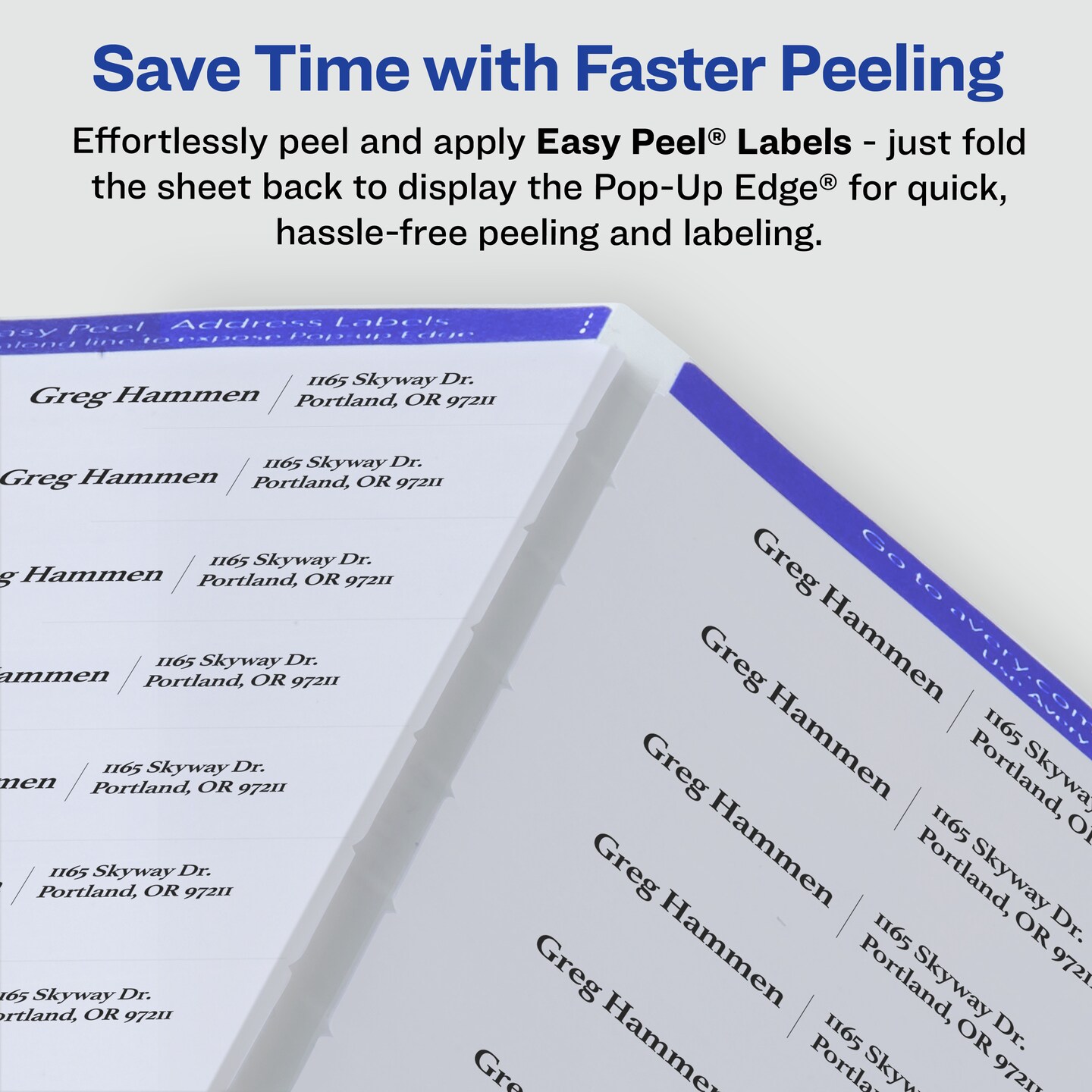 Avery Printable Address Labels with Sure Feed, 1&#x22; x 2-5/8&#x22;, Glossy Clear, 300 Blank Mailing Labels for Laser and Inkjet Printers (6521)