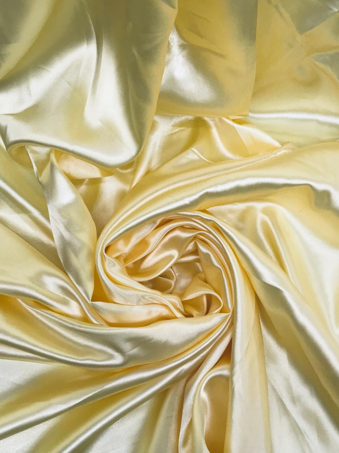 1 Yard Banana Yellow Luxe Satin Textile 100 Percent Polyester for Fashion Drapery and Creative Crafts 58/60 Inch Width
