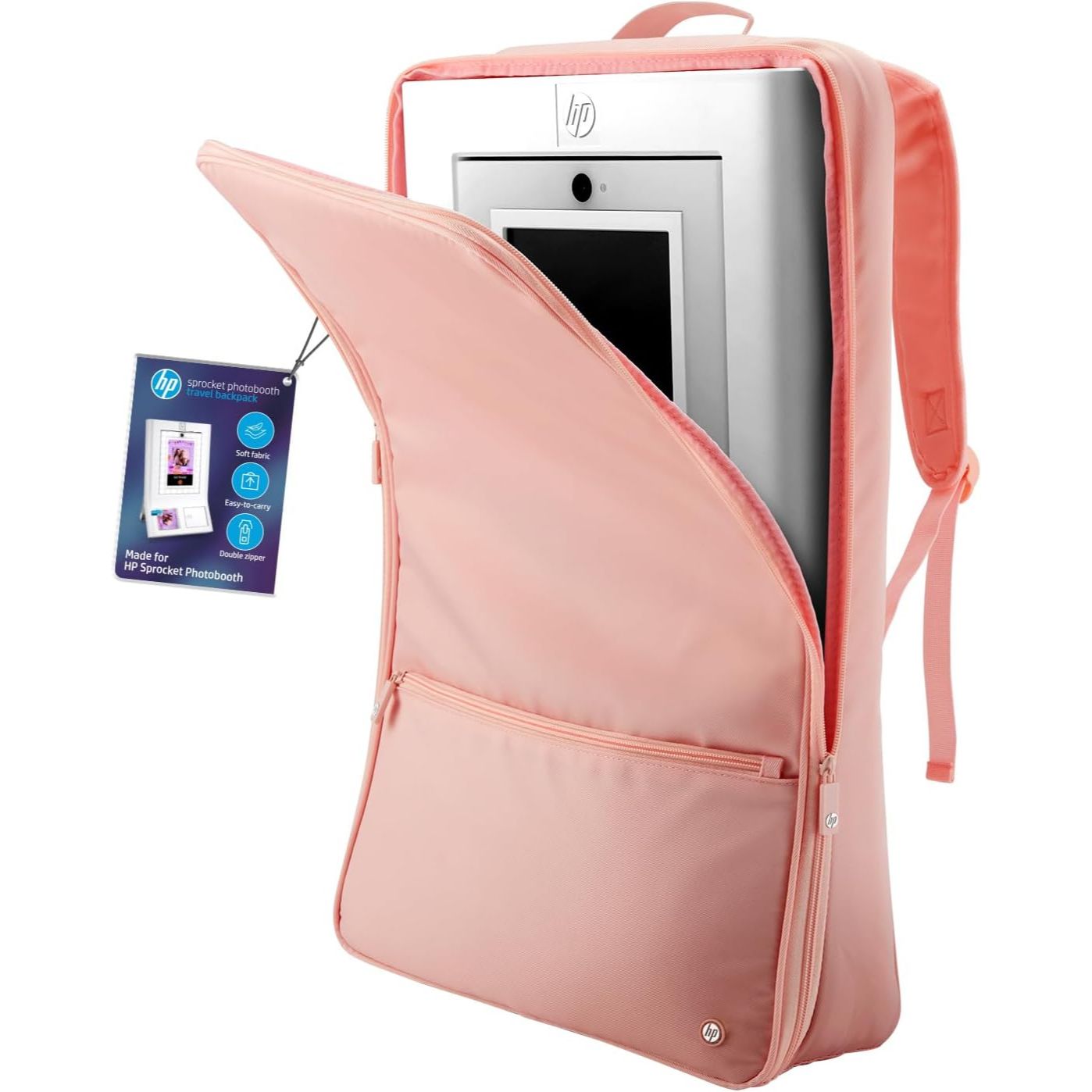 HP Sprocket Photobooth Travel Backpack (Pink), Exclusively for the HP Sprocket Photobooth Printer
