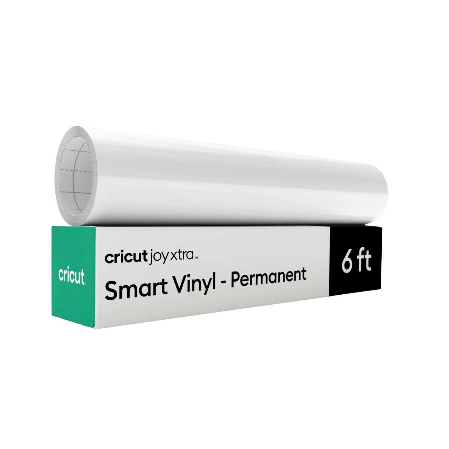 Cricut Joy Xtra Smart Vinyl - Permanent, White, 9.5 in x 6 ft (1)
