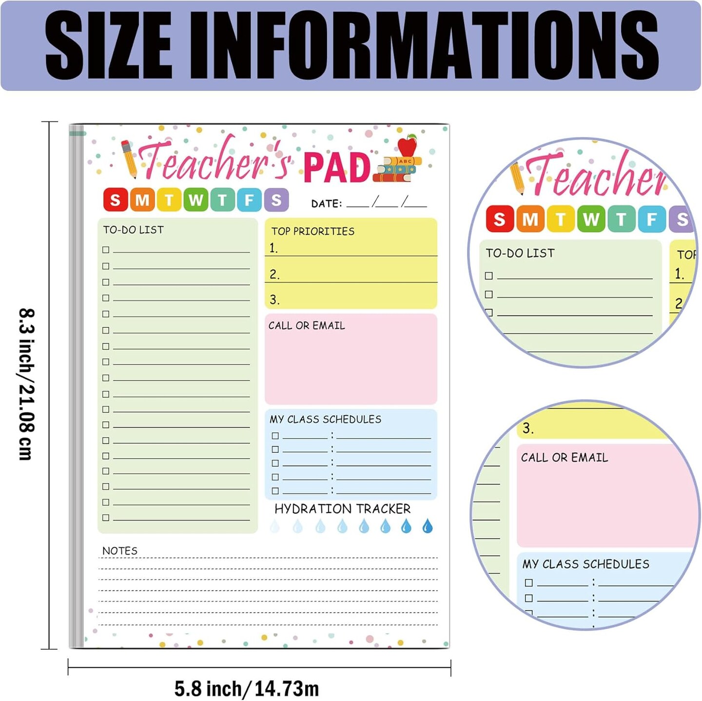 Teacher Notepad - 5.5 x 8.3 Inch