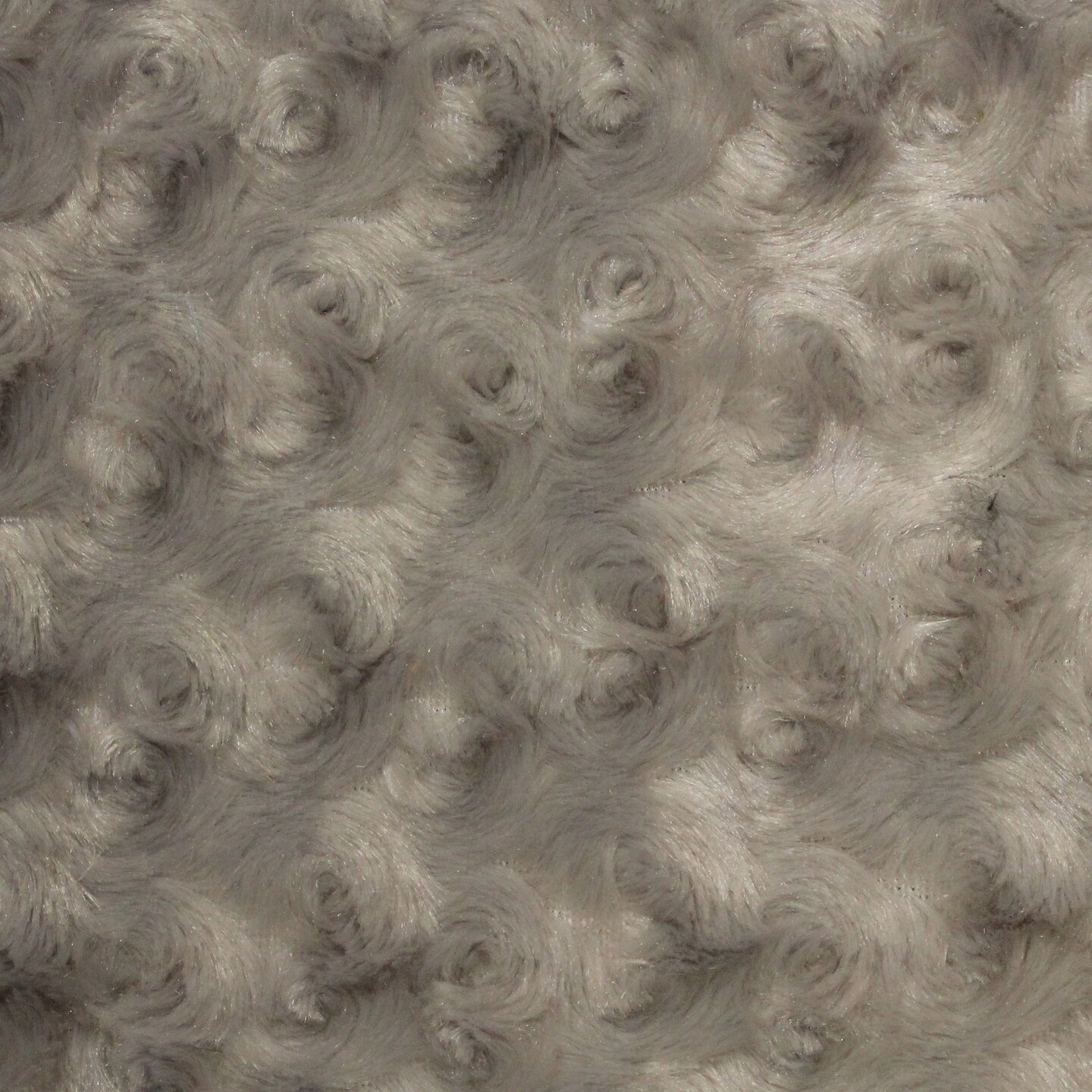 1 Yard Silver Minky Rosebud Fabric Rose Swirl Embossed 58/60" Width