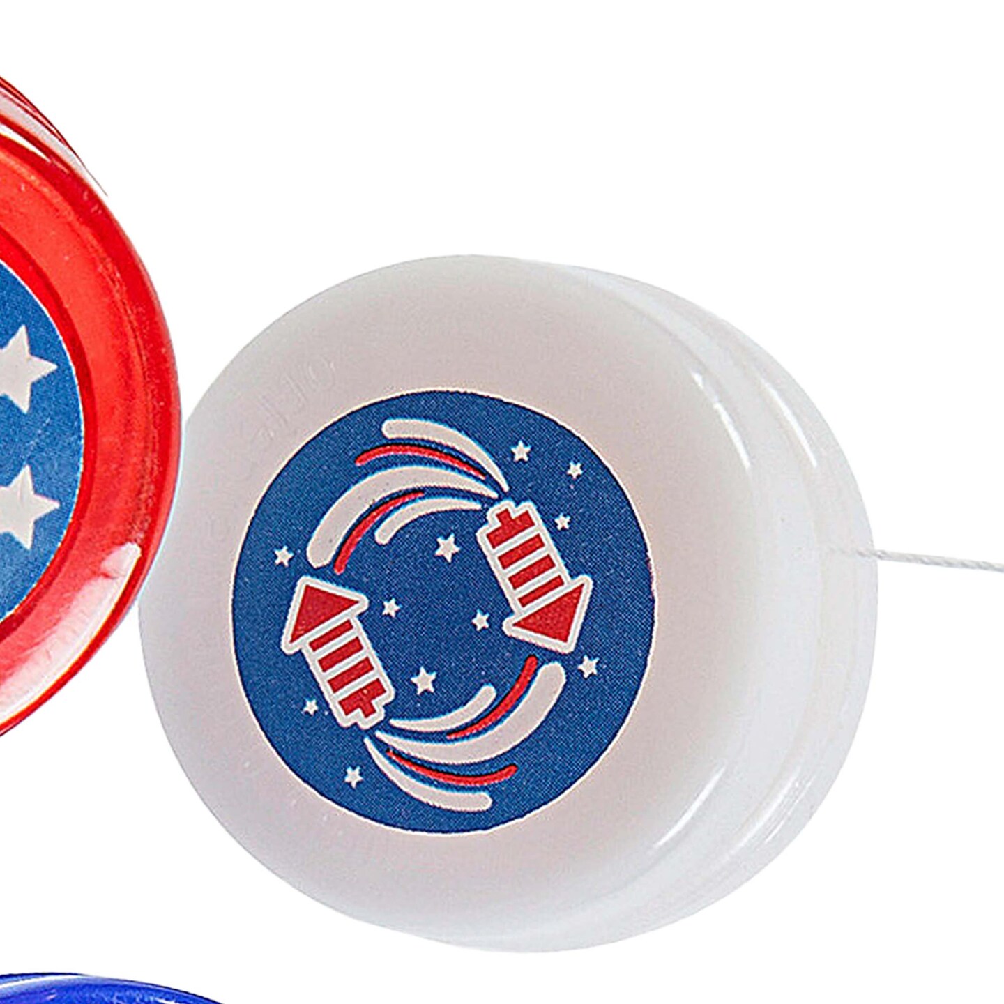 1 1/4&#x22; diam. Bulk 48 Pc. Red, White &#x26; Blue Mini Patriotic YoYo Assortment