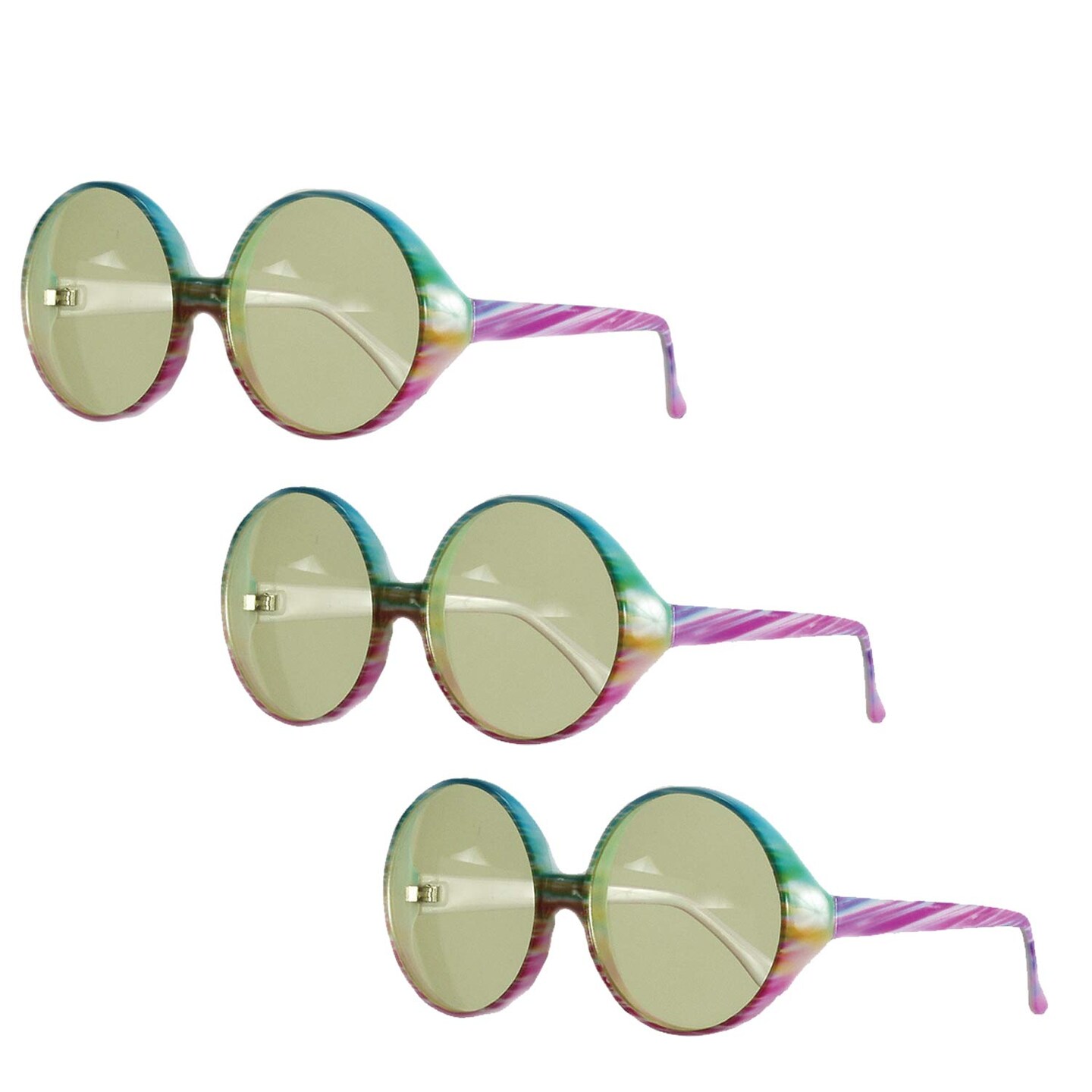 Adults Hippie Glasses 1 Pair