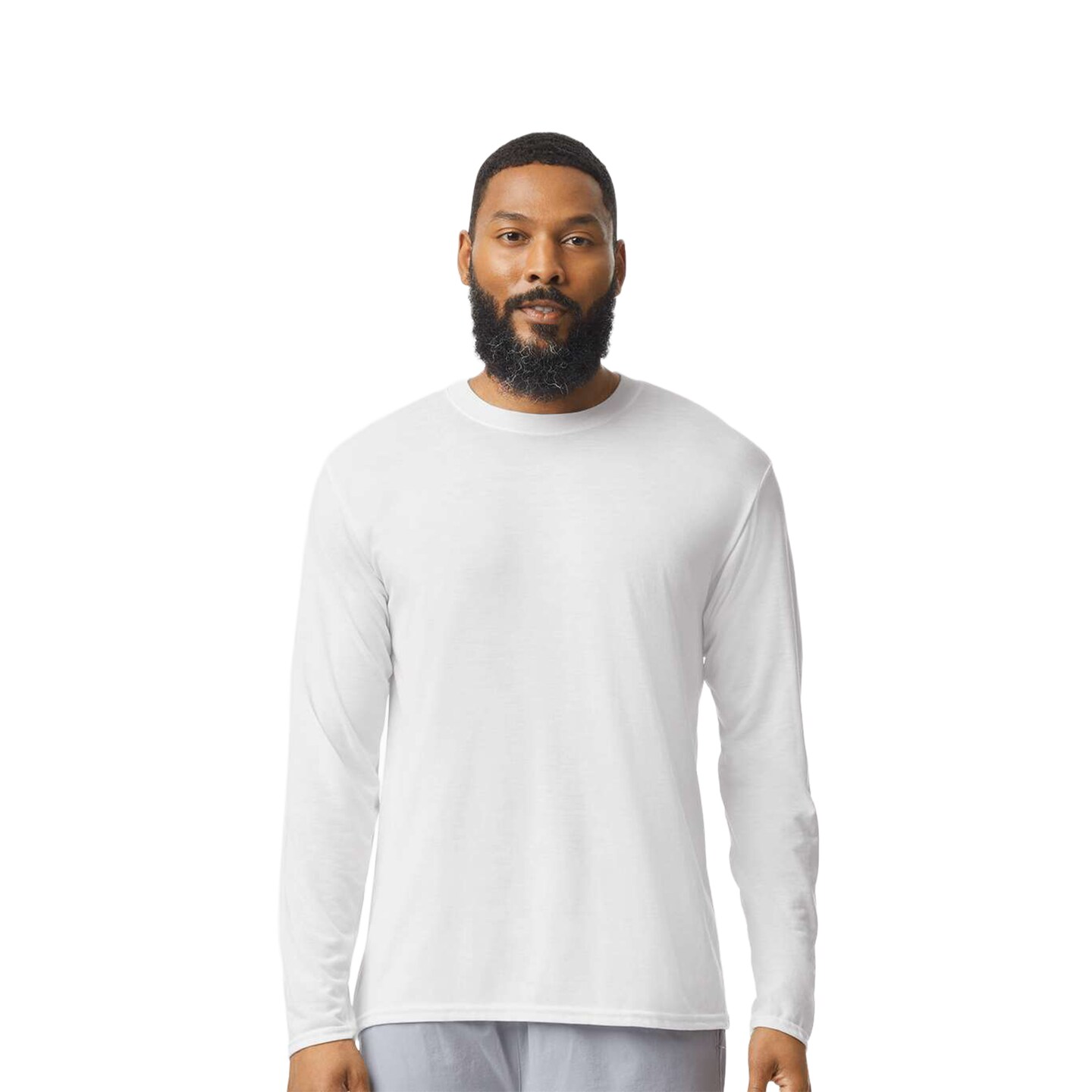 Gildan Performance Long Sleeve Crewneck T-Shirt for Workwear & Custom Printing Outdoor Use Tee