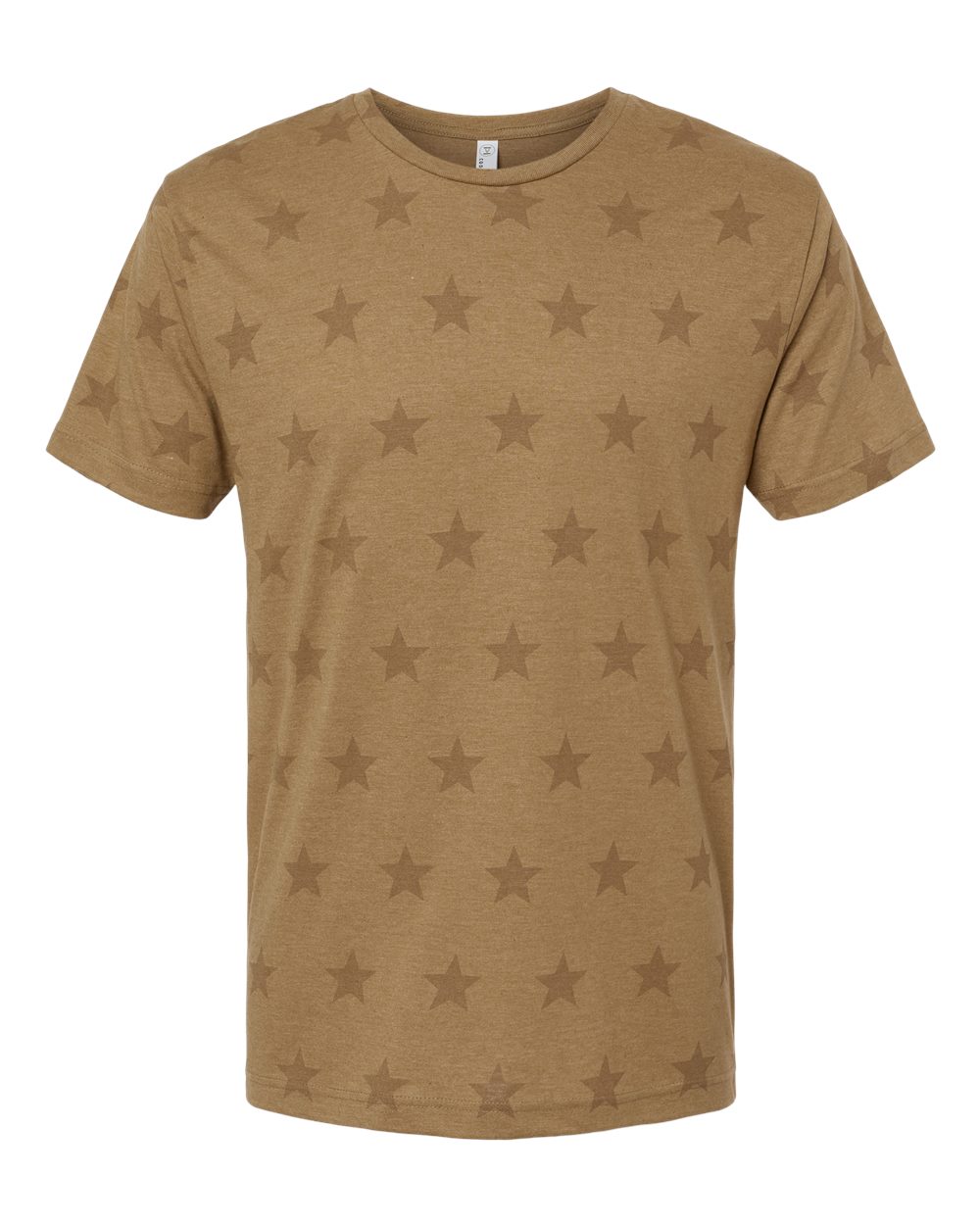 Men’s Star Print Crewneck T-Shirt for Casual, Street & Everyday Style Wear