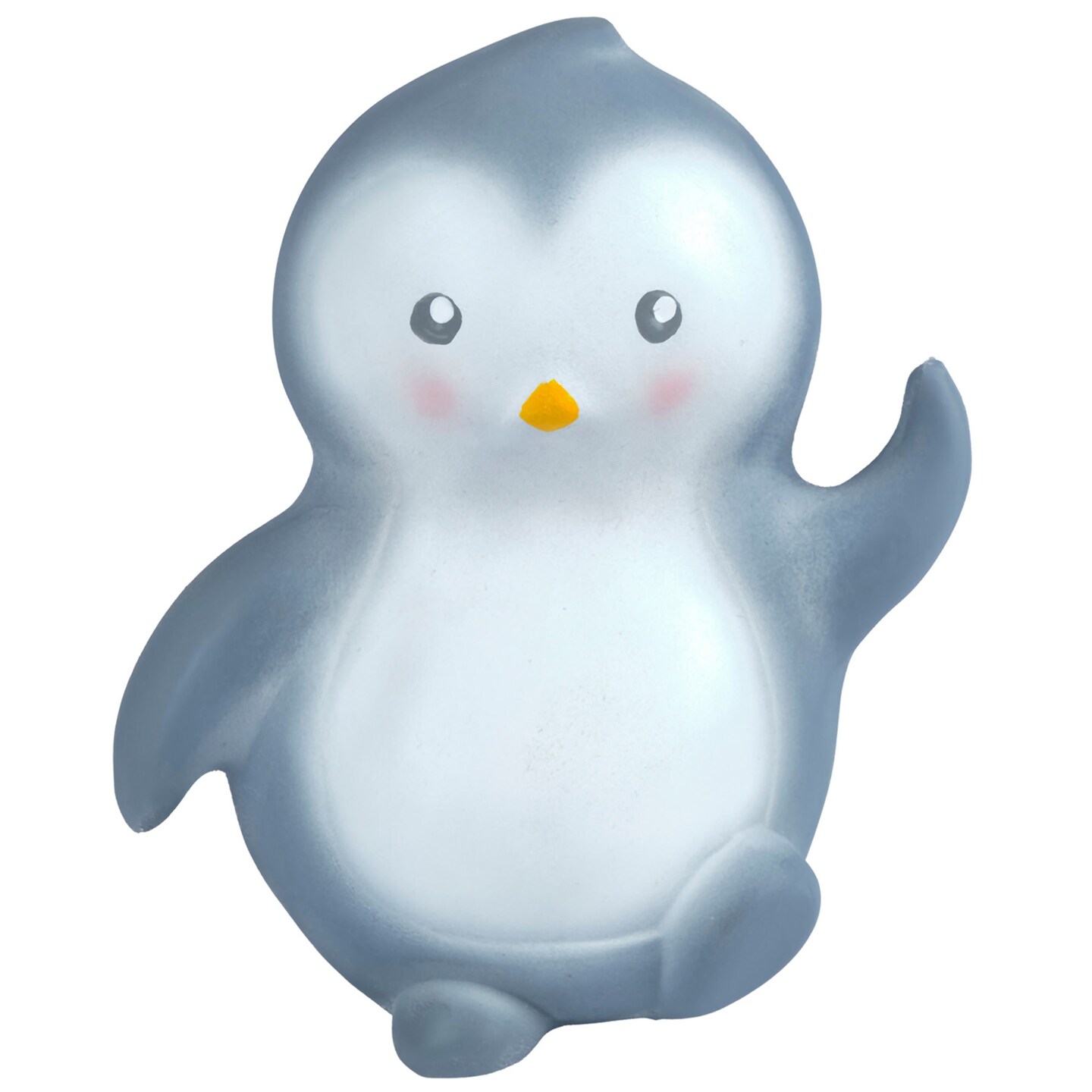 Tikiri Toys My First Rubber Arctic Penguin Rattle, Teether &#x26; Bath Toy, Organic Natural Rubber, Ages 6 Months &#x26; UP