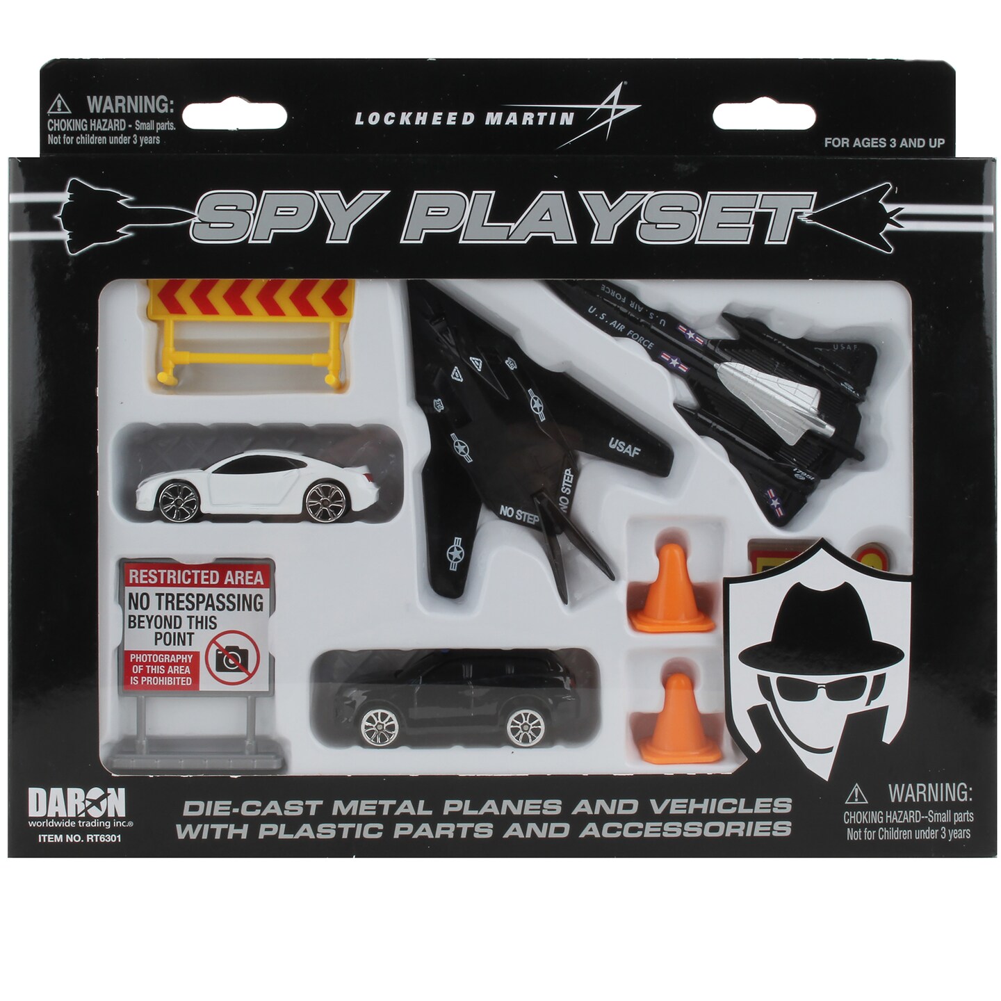 Lockheed Martin: Spy Playset - Die-Cast Planes, Vehicles, and Accessories Set, Daron Worldwide, Ages 3+