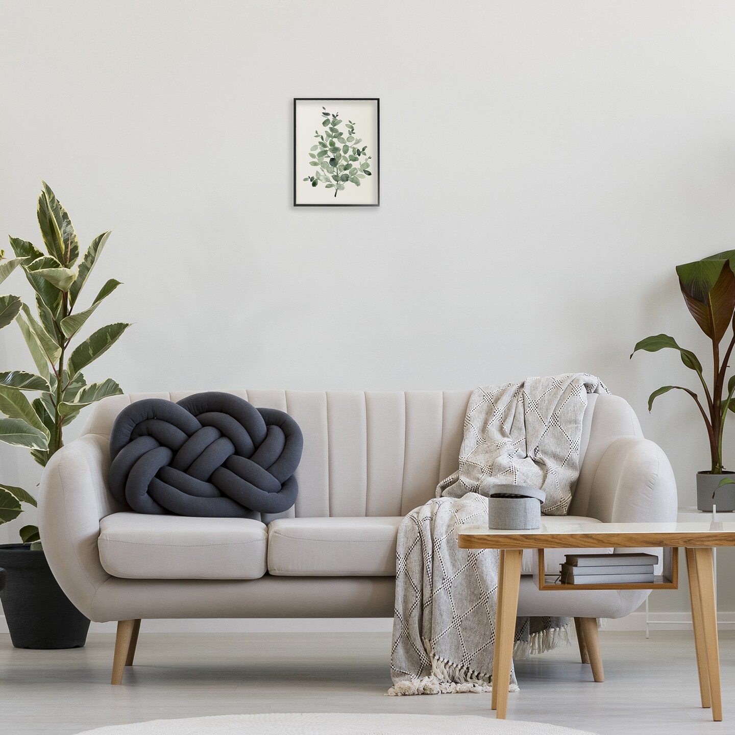 Stupell Industries Flecked Green Botanical Leaves Framed Giclee By Carol Robinson