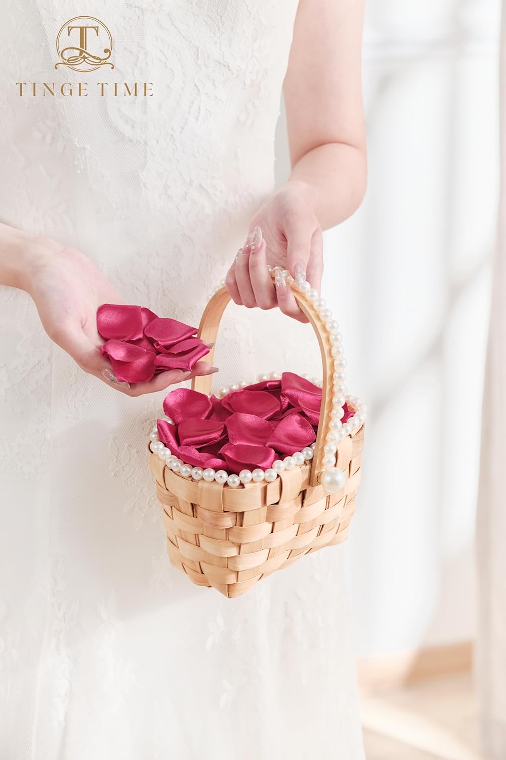 300pcs Silk Rose Petals Hot Pink Heart Flower Petals