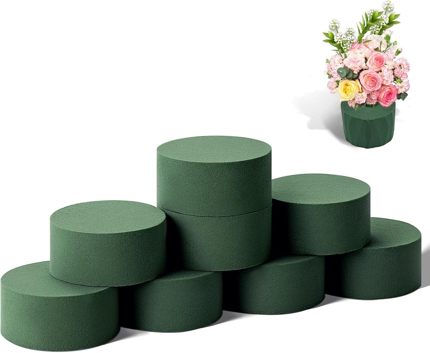 8 Pcs Round Floral Foam