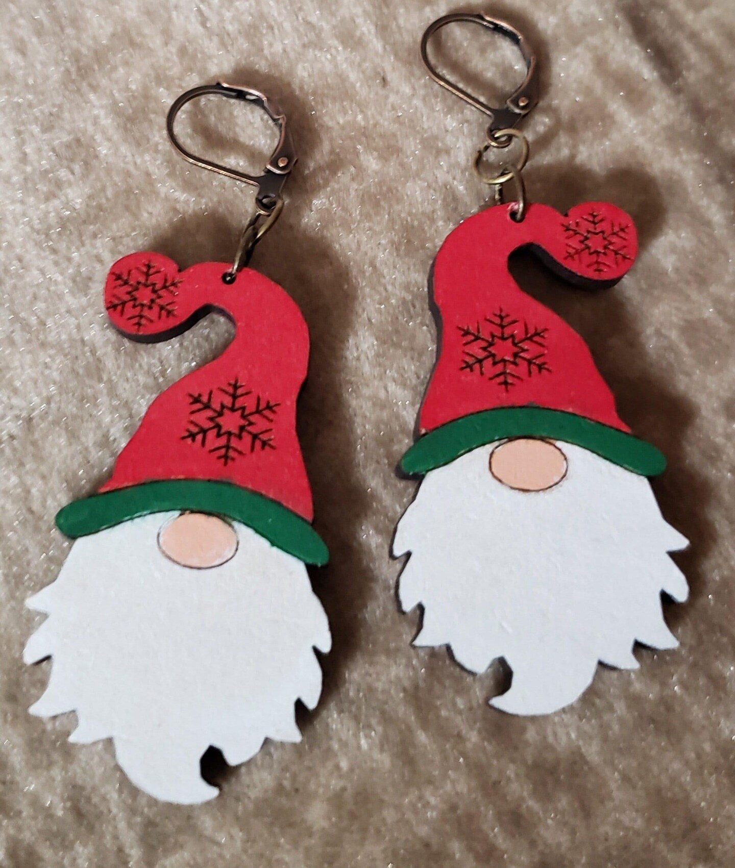 Hand-Painted Christmas Gnome Earrings – The Perfect Holiday Accessory! MakerPlace by Michaels