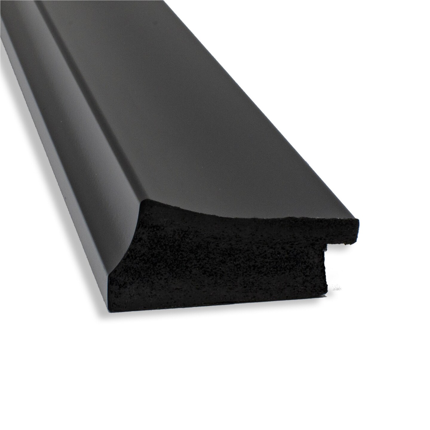 Amanti Art Mirror Makeover Bathroom Mirror Frame Border Kit -  Fully Assembled Peel and Stick Frame - Mirror NOT Included - Grand Black Narrow Trim