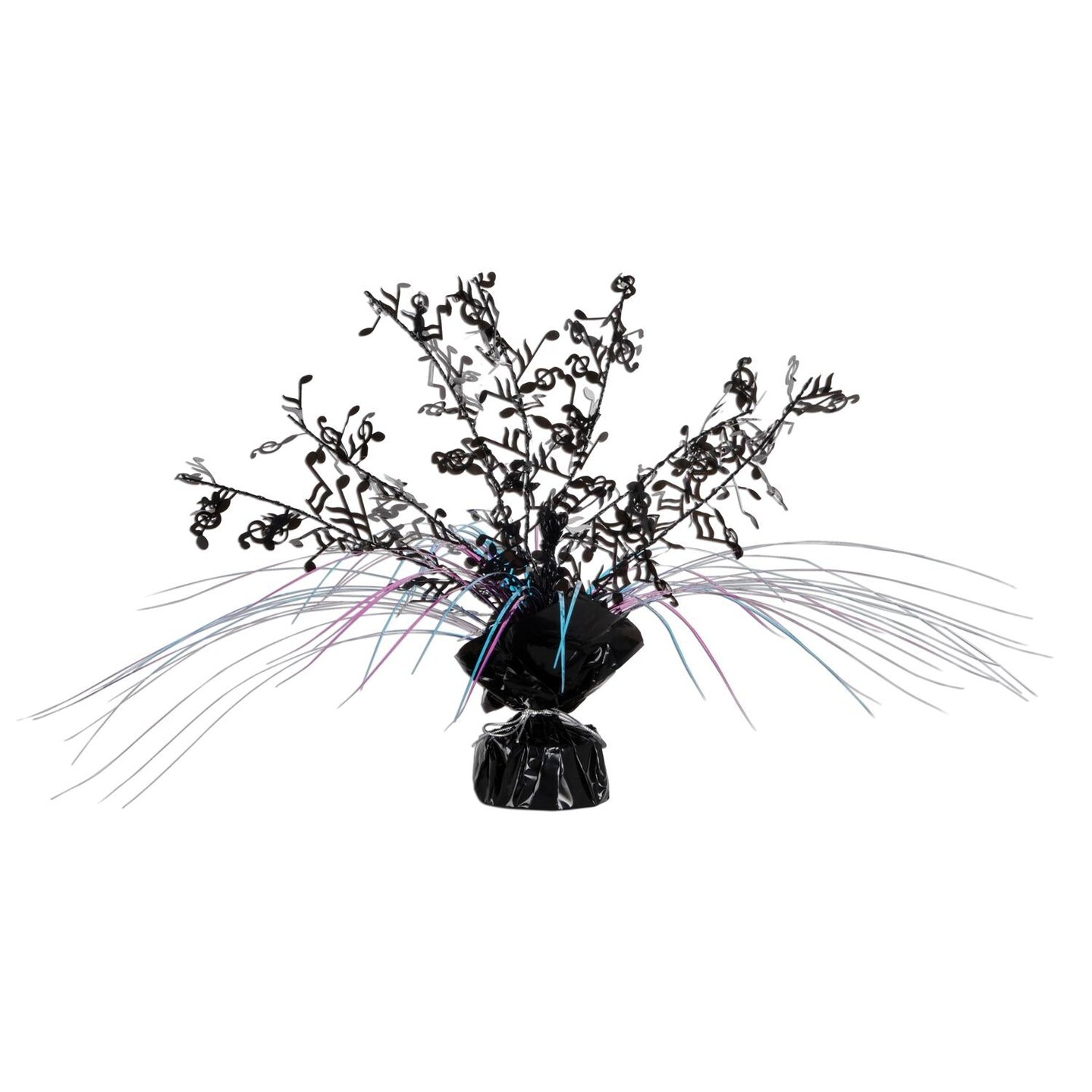 12 Pack Beistle Musical Notes Party Centerpiece - black - cerise - turquoise