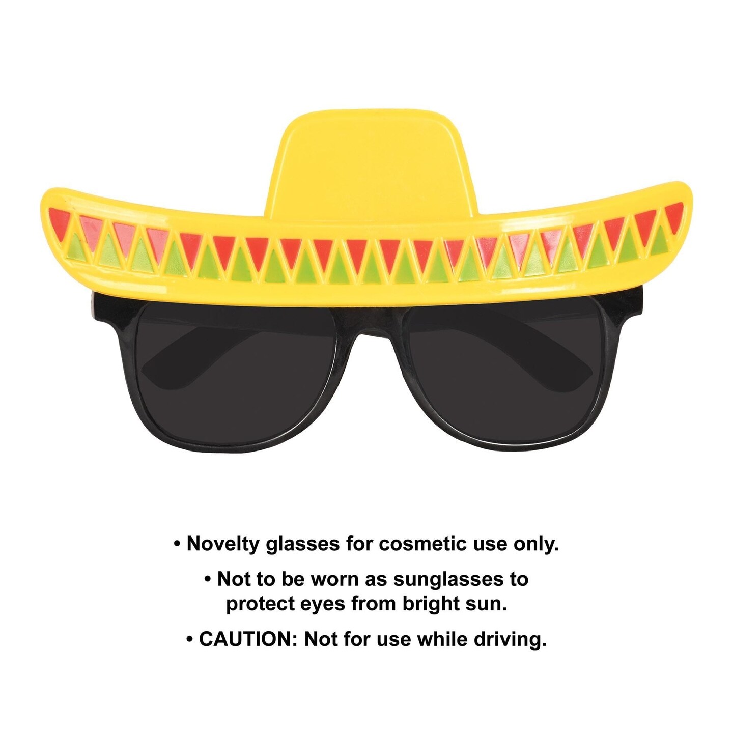 6 Pack Beistle Fiesta Sombrero Glasses