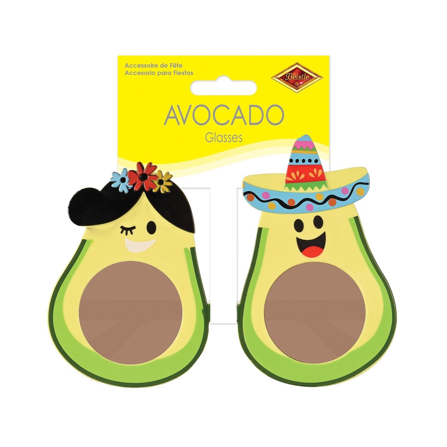 6 Pack Beistle Avocado Glasses
