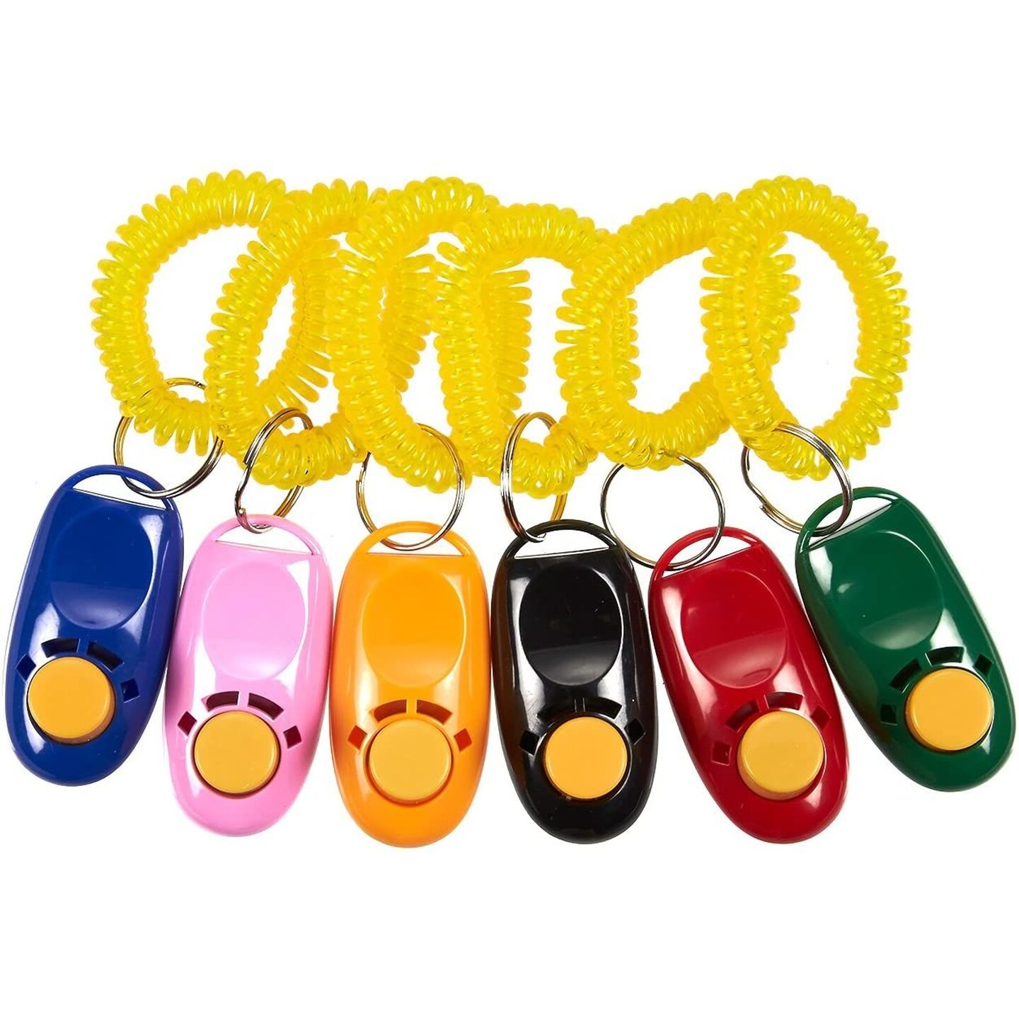 Juvale Pet Training Clicker - 6 Pack of Dog and Cat Clickers with Wrist Strap in 6