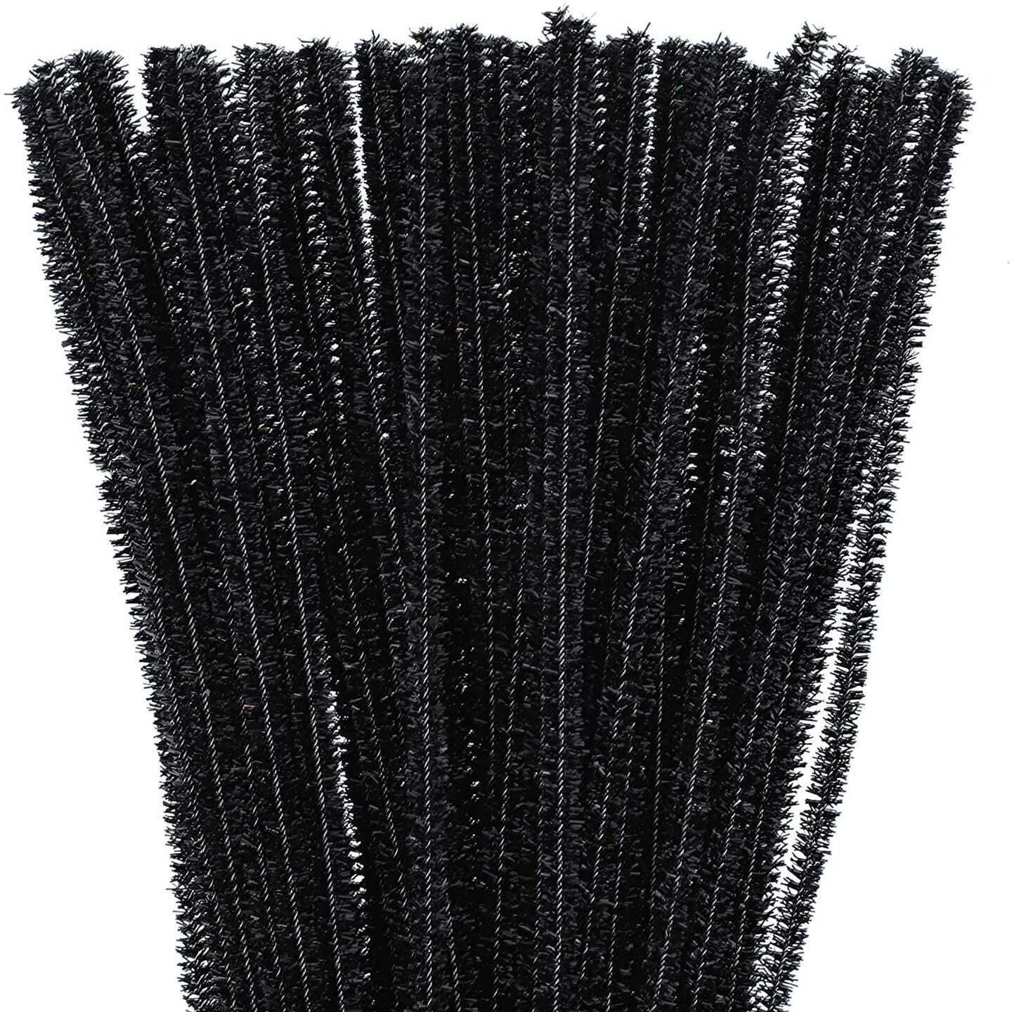 500 Pack Black Pipe Cleaners Craft Fuzzy Sticks Chenille Stems for Art Creative DIY Kids Creativity Decoration (6 mm x 12 Inch)